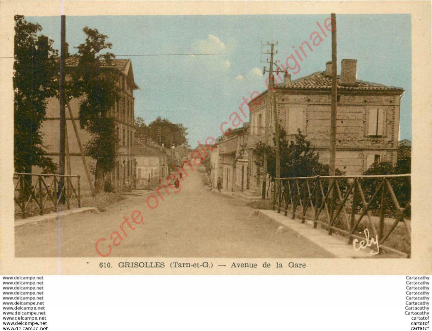 82.  GRISOLLES .  Avenue De La Gare . - Grisolles