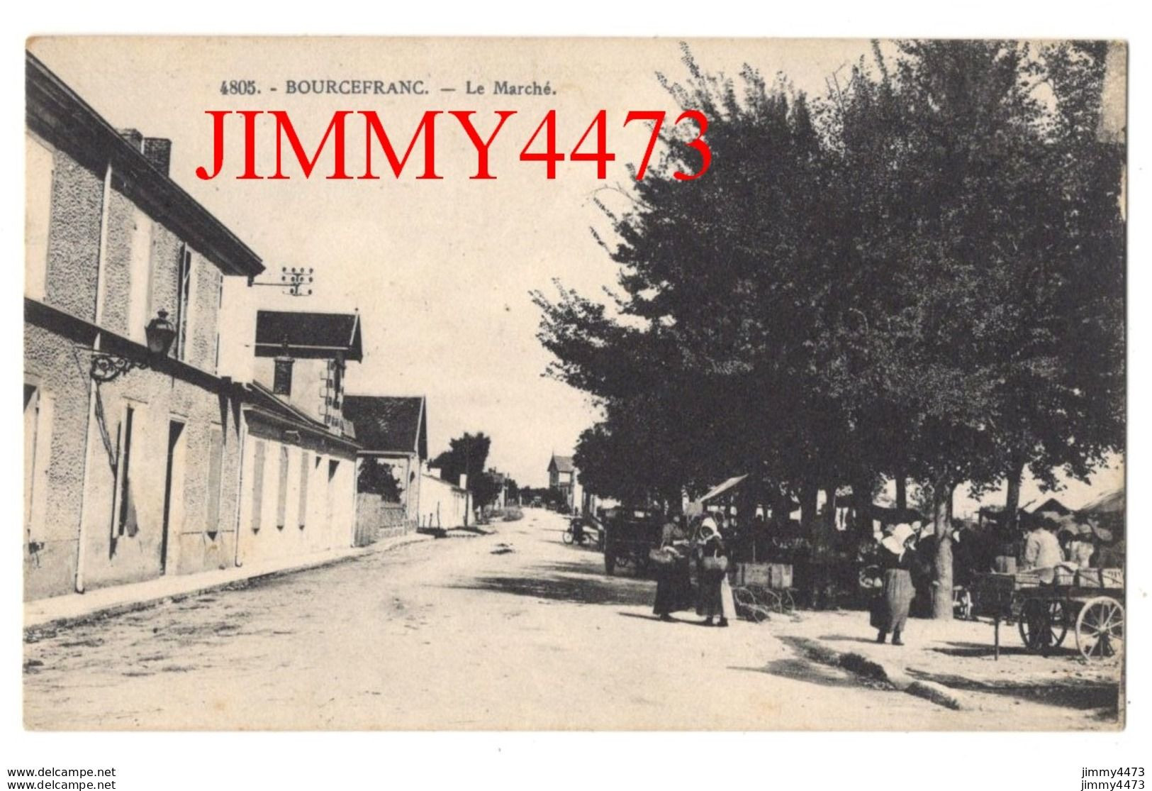 CPA - BOURCEFRANC - Le Marché ( Rue Bien Animée ) ( Canton De Marennes ) N° 4805 - Marennes