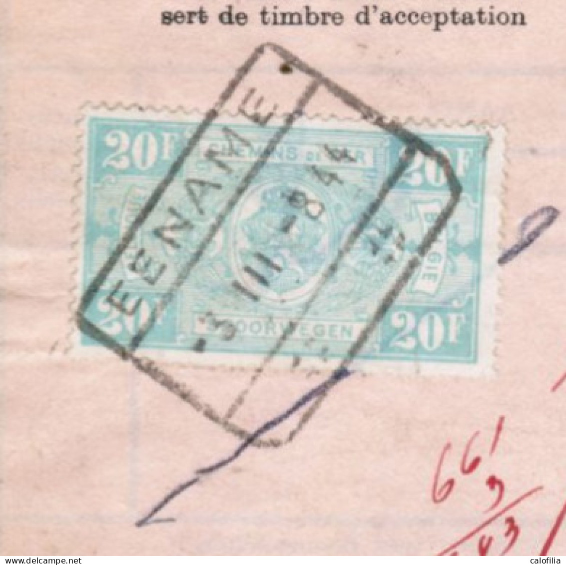 Fragment Bulletin D'expedition, Obliterations Centrale Nettes EENAME - Used