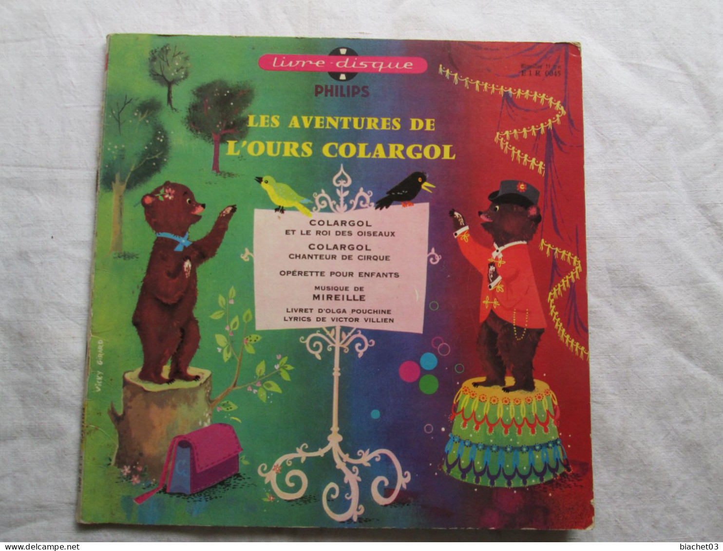 Livre-disque  Les Aventures De L'ours Collargol - Kinderlieder