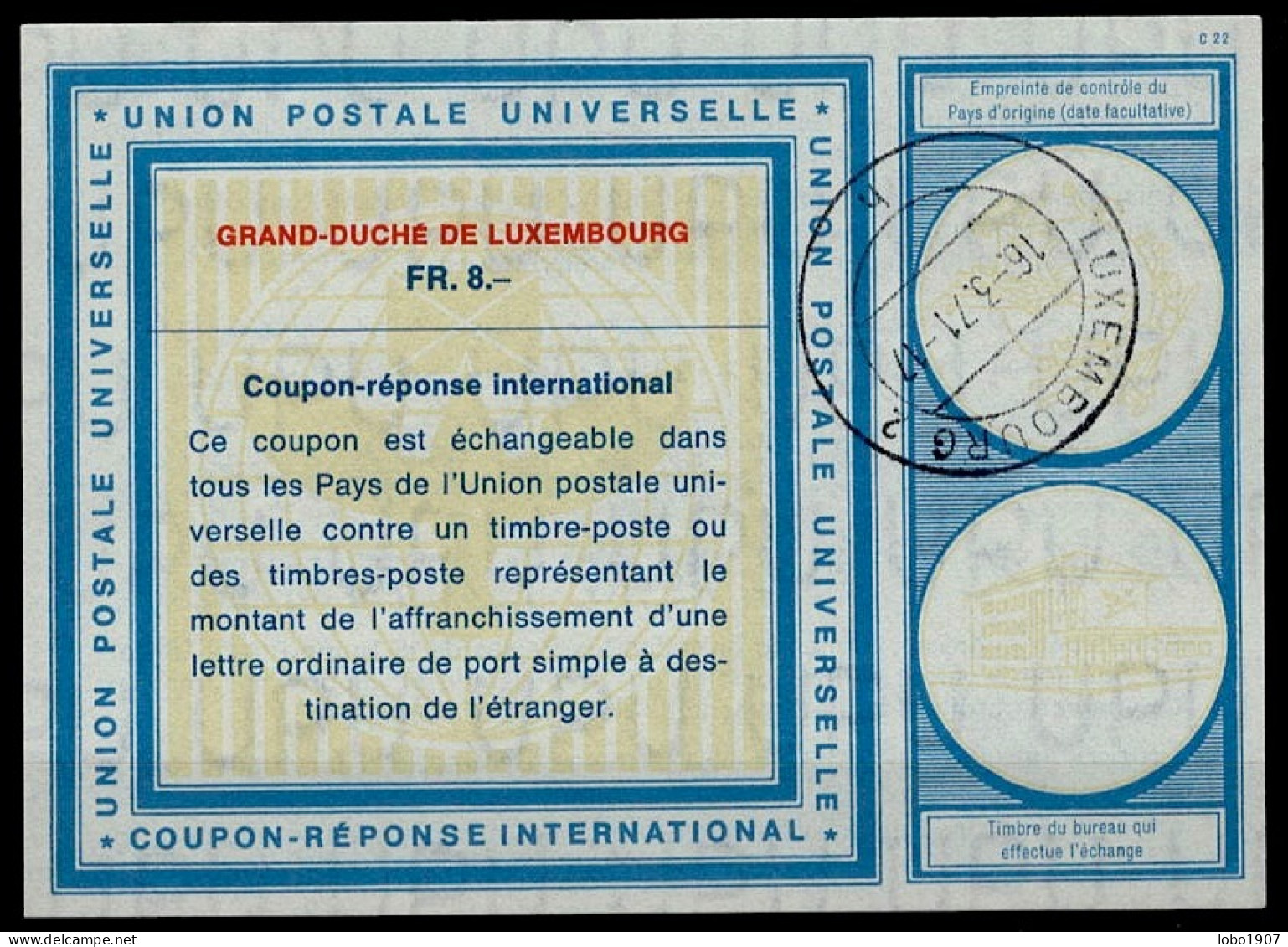 LUXEMBOURG  Collection Of 16 International Reply Coupon Reponse Antwortschein IRC IAS  See List And Scans - Entiers Postaux