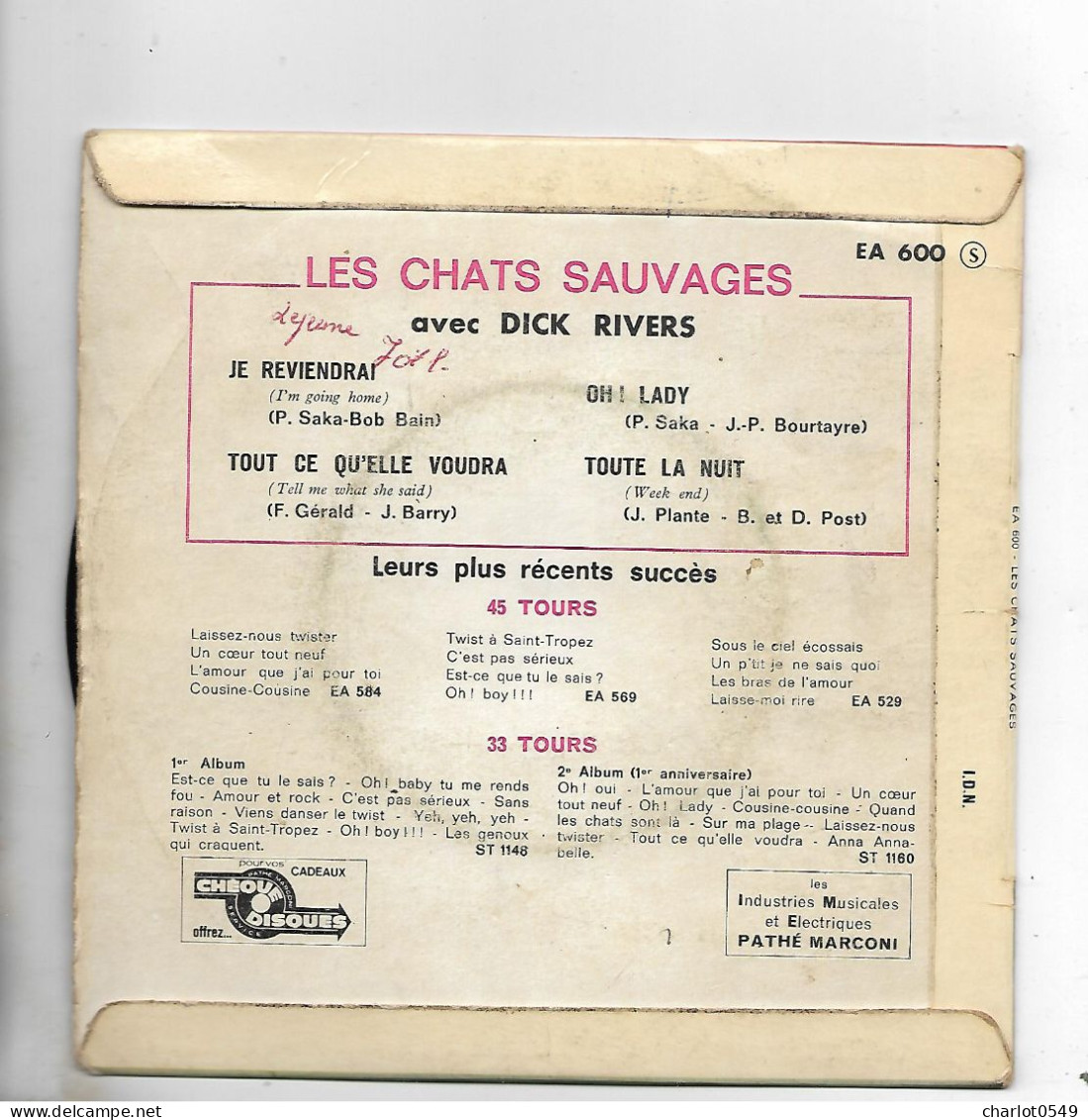 4 Titres Les Chats Sauvages - Andere & Zonder Classificatie