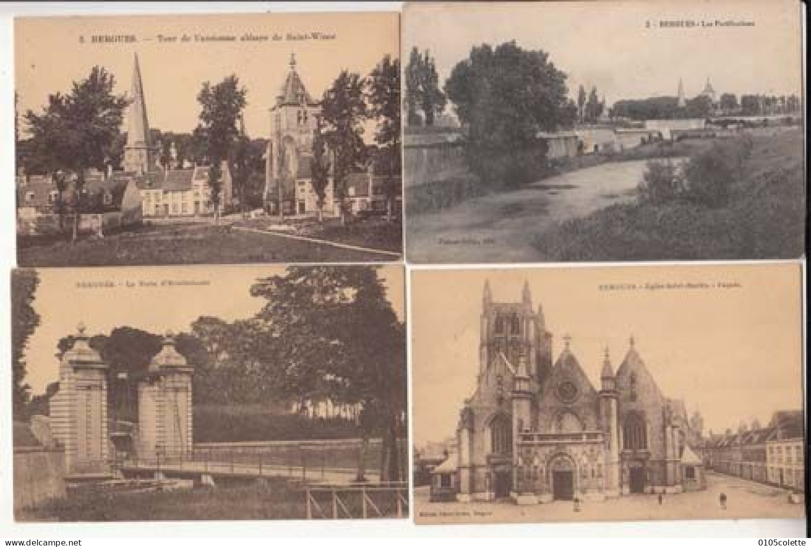 4 Cartes  France 59 - Bergues  : PRIX FIXE - ( Cd070) - Bergues