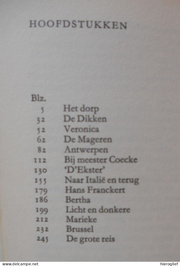 PIETER BRUEGEL Zo Heb Ik U Uit Uw Werken Geroken - Door FELIX TIMMERMANS - Lier / Breugel Brueghel Breughel - Letteratura