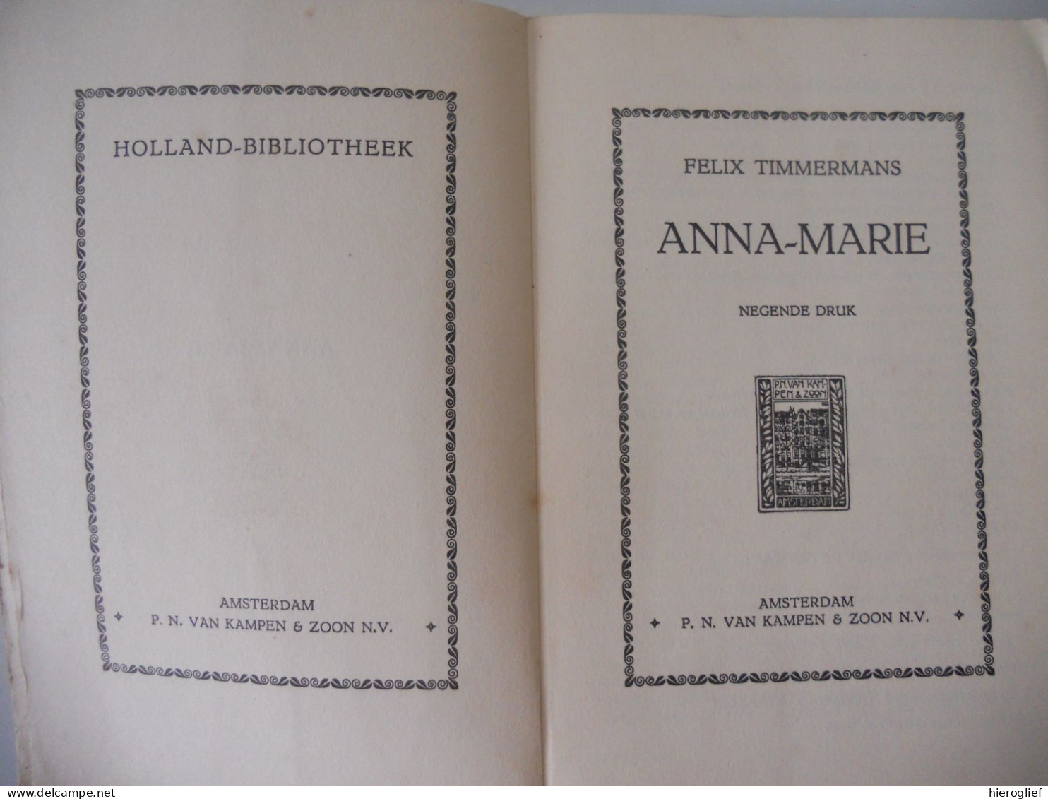 ANNA MARIE Door Felix Timmermans Lier - Literatura