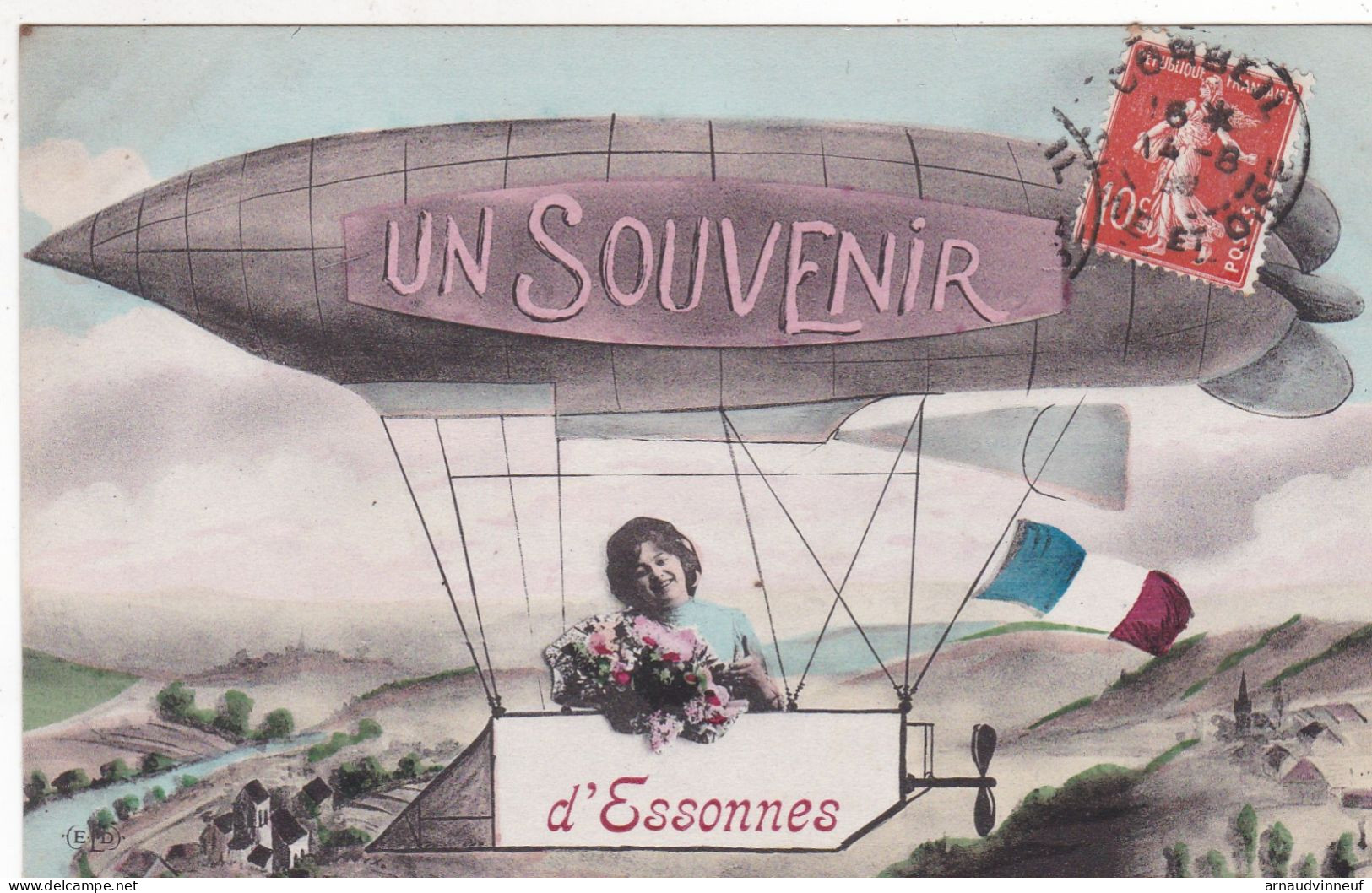 91-SOUVENIR D ESSONNES UN DIRIGEABLE - Essonnes