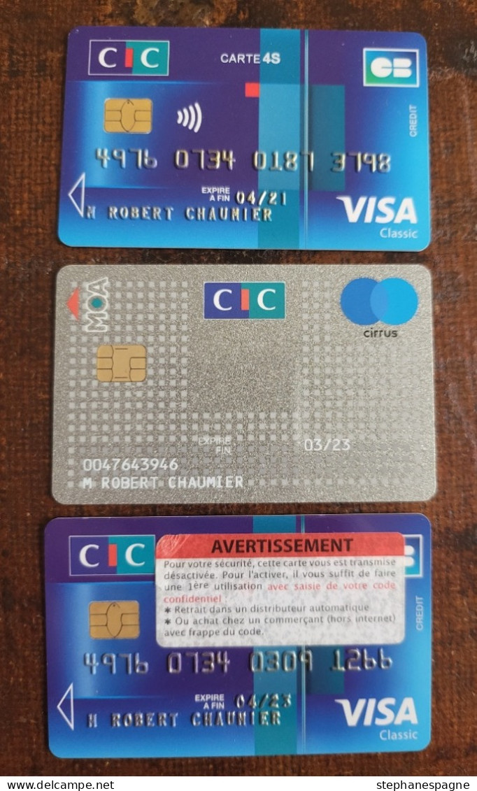 CIC - Credit Cards (Exp. Date Min. 10 Years)