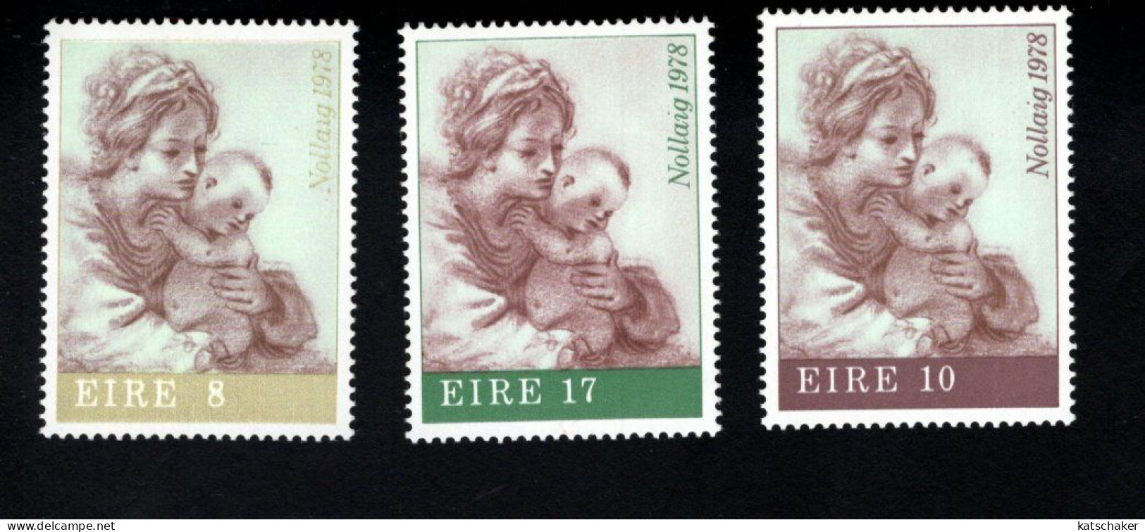 2002470377 1978 SCOTT  440 442  (XX) POSTFRIS  MINT NEVER HINGED - CHRISTMAS - VIRGIN AND CHILD BY GUERCINO - Unused Stamps