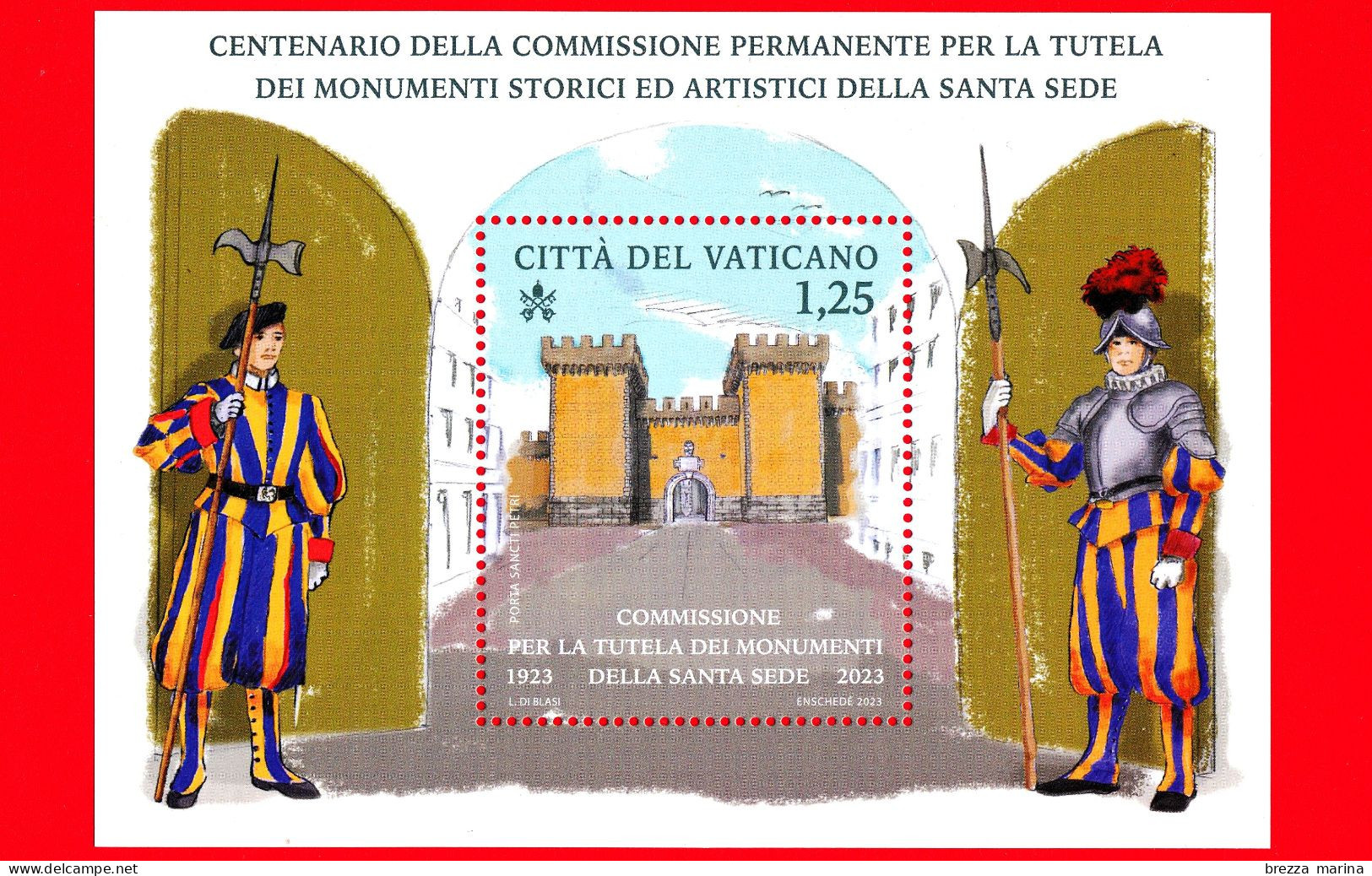 Nuovo - MNH - VATICANO - 2023 - 100 Anni Della Commissione Permanente Per La Tutela Dei Monumenti Storici Ed Artistici D - Blocchi E Foglietti