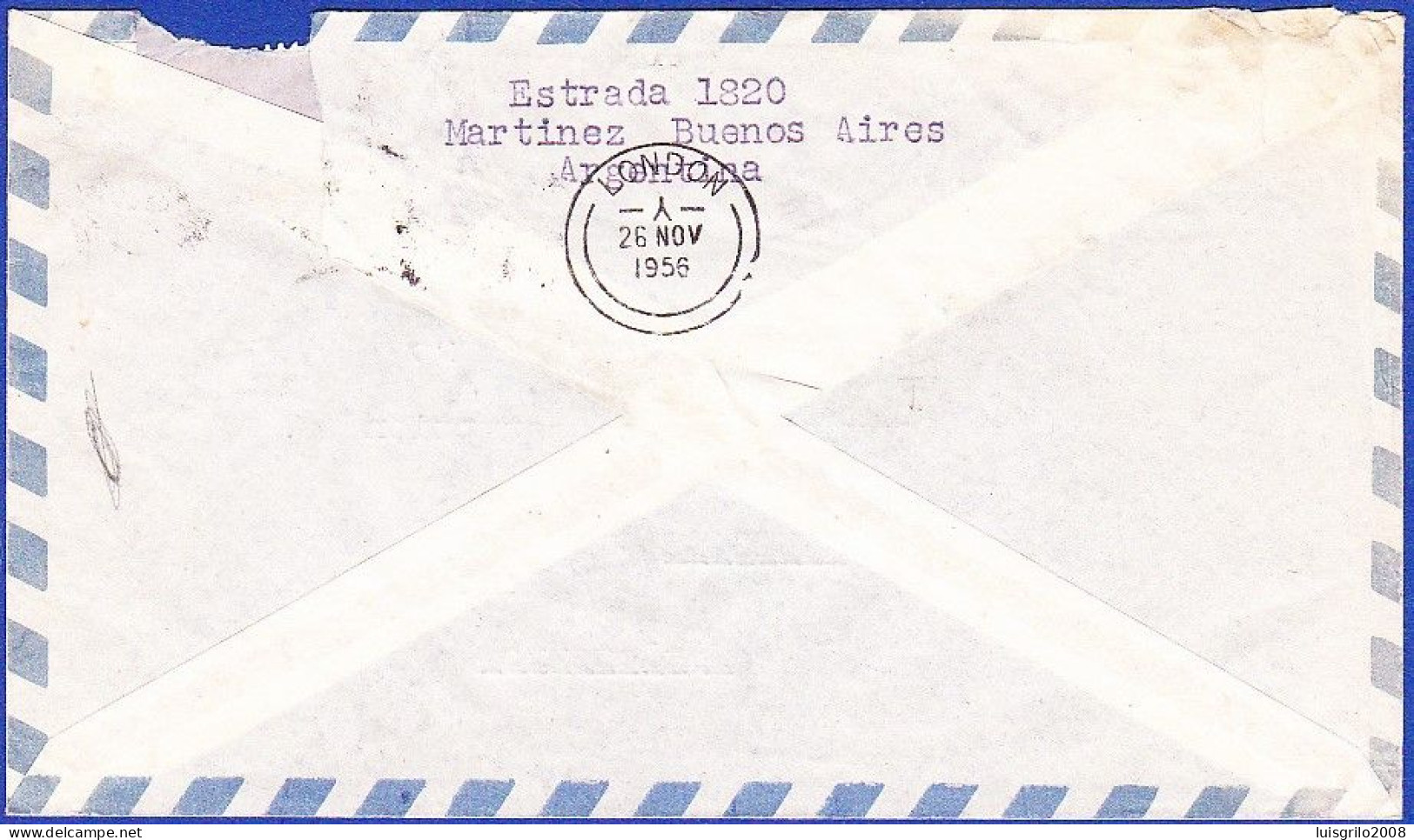 Cover - Servicio Aeropostal To Kent, Inglaterra -|- Postmark - 1955 - Storia Postale