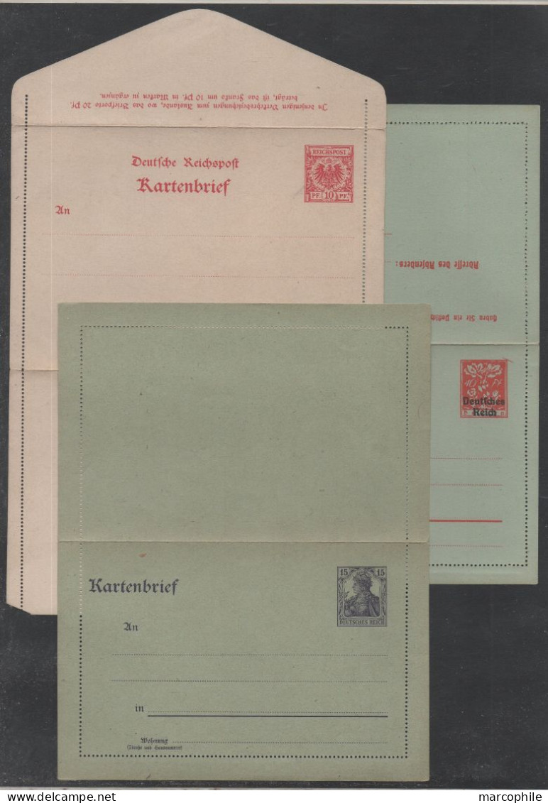 ALLEMAGNE - WEIMAR /1897-1920 ENSEMBLE DE 6 CARTES LETTRE / 2 SCANS (ref 8659) - Buste