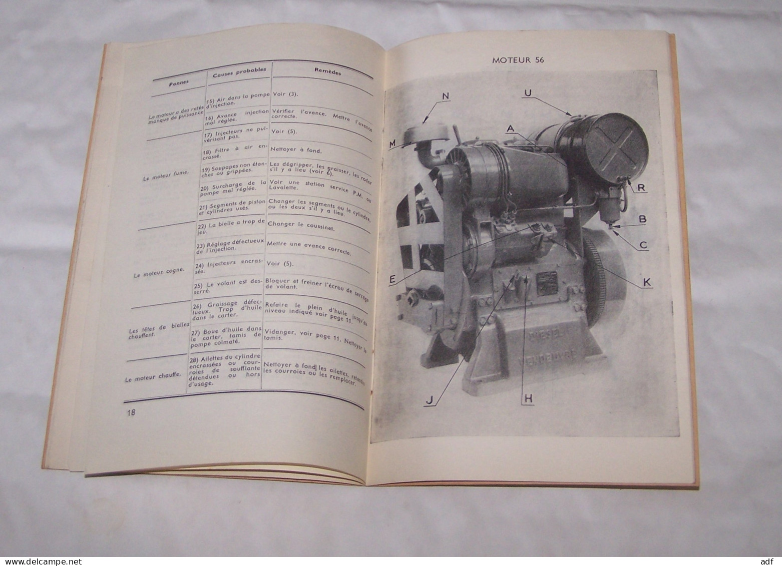 NOTICE DE MISE EN ROUTE CONDUITE ET ENTRETIEN MOTEURS VENDEUVRE TYPES 56 - 66 - 76 - Tractors