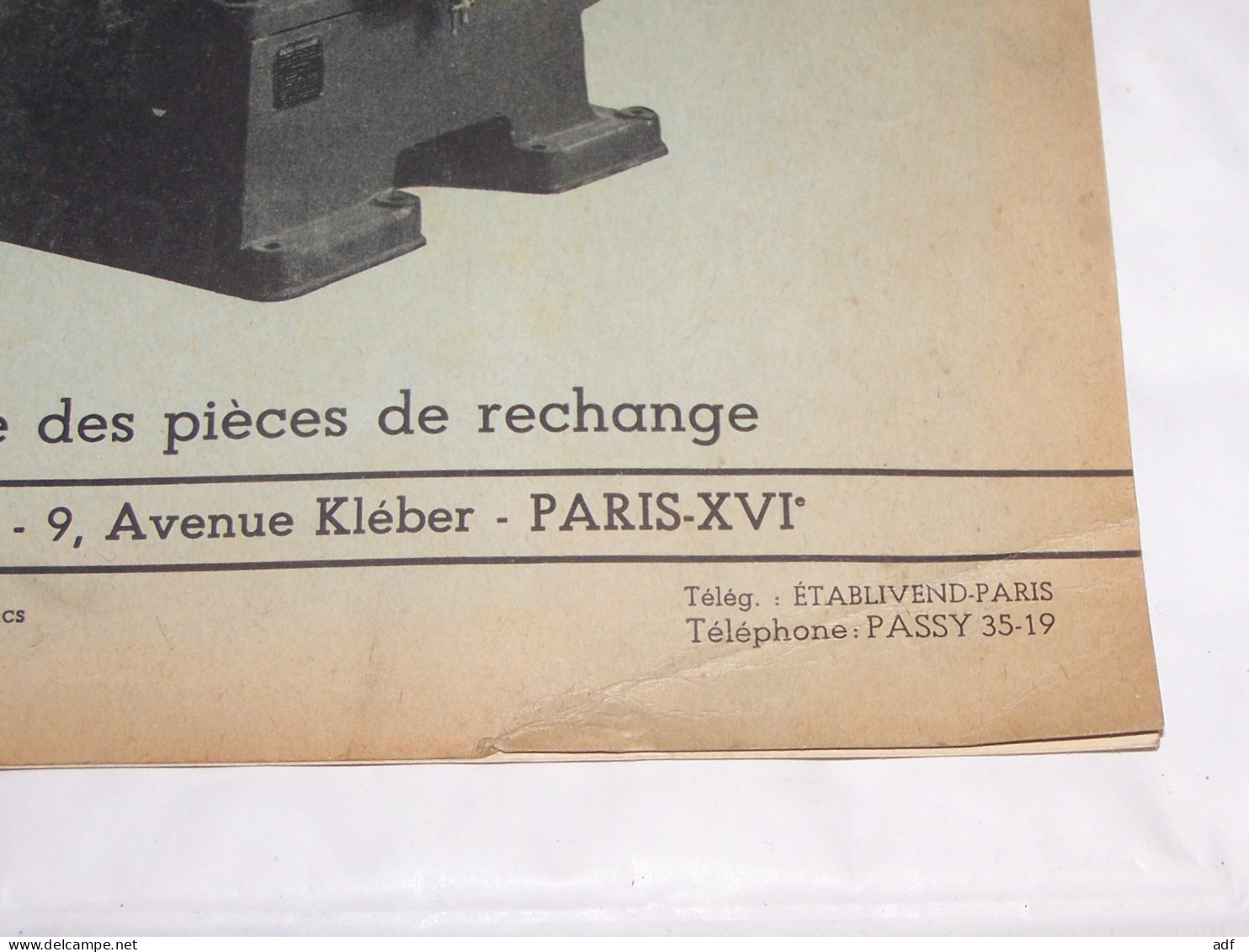 CATALOGUE DES PIECES DE RECHANGE MOTEURS DIESEL VENDEUVRE TYPES Y 4 NH ET Z 4 NH - Tractors