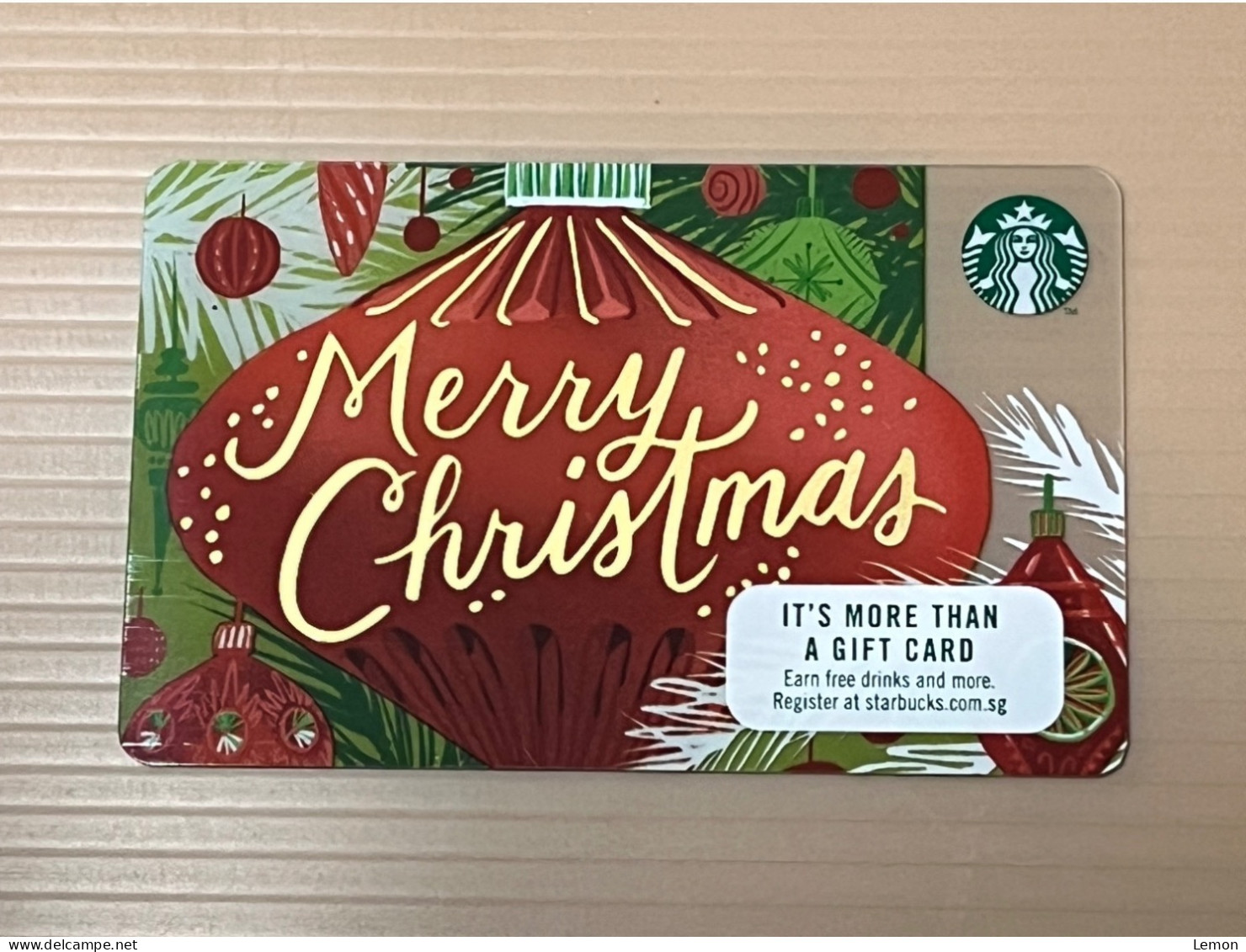 Singapore STARBUCKS Coffee Gift Card, Set Of 1 Used Card - Singapore