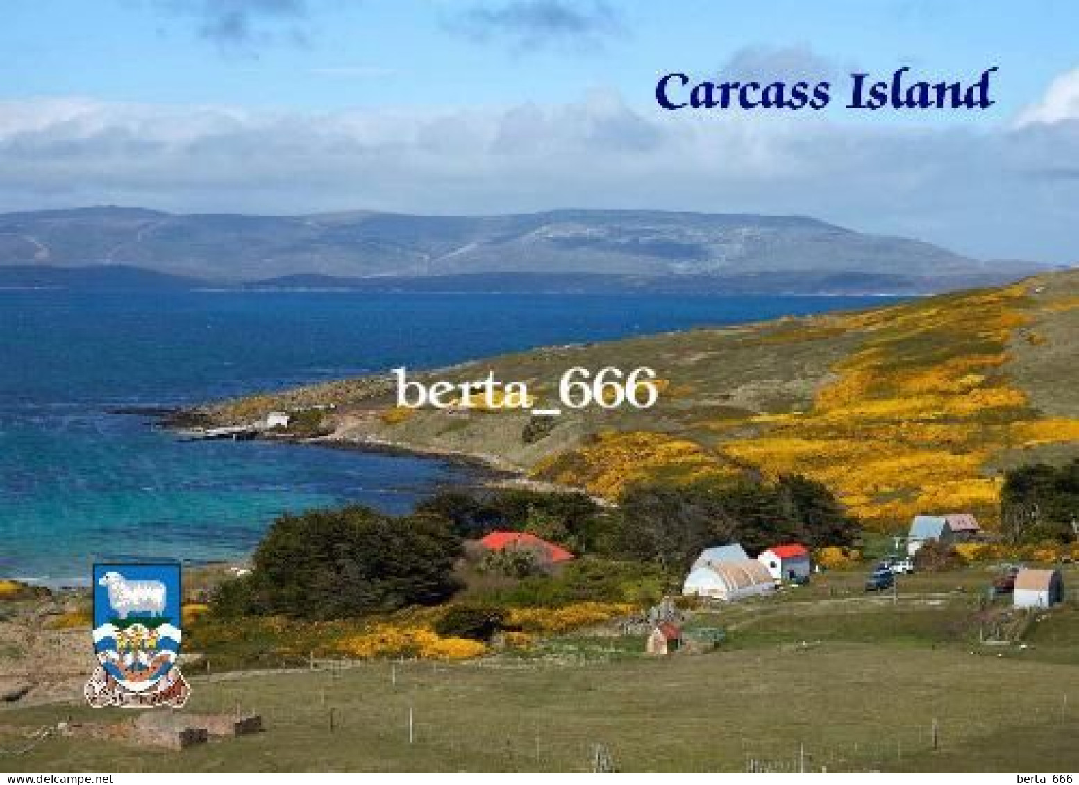 Falklands Islands Carcass Island Malvinas New Postcard - Falklandeilanden