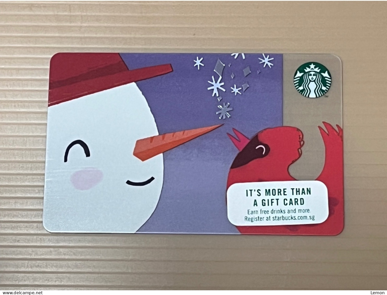 Singapore STARBUCKS Coffee Gift Card, Set Of 1 Used Card - Singapur