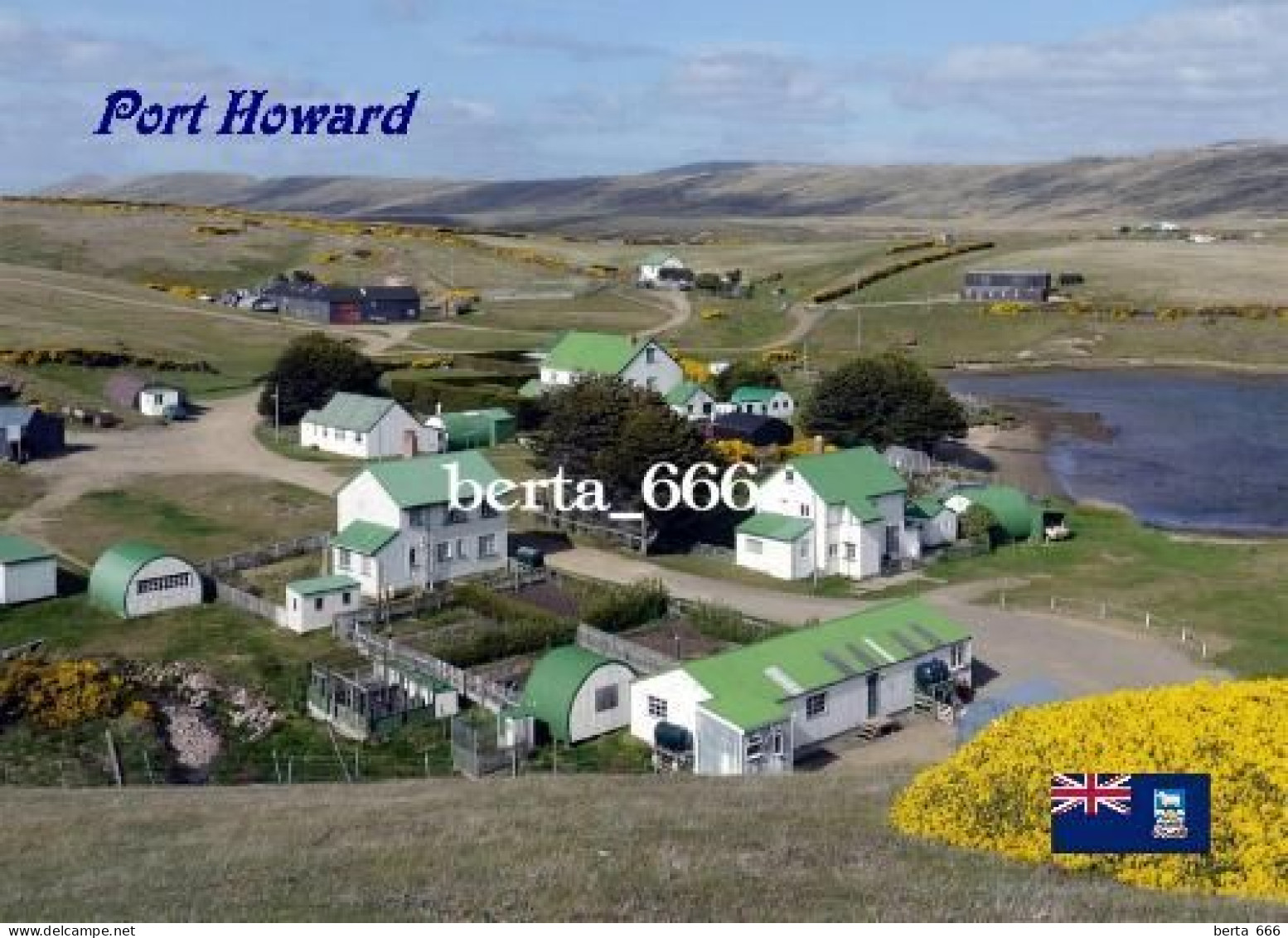 Falklands Islands Port Howard Malvinas New Postcard - Isole Falkland