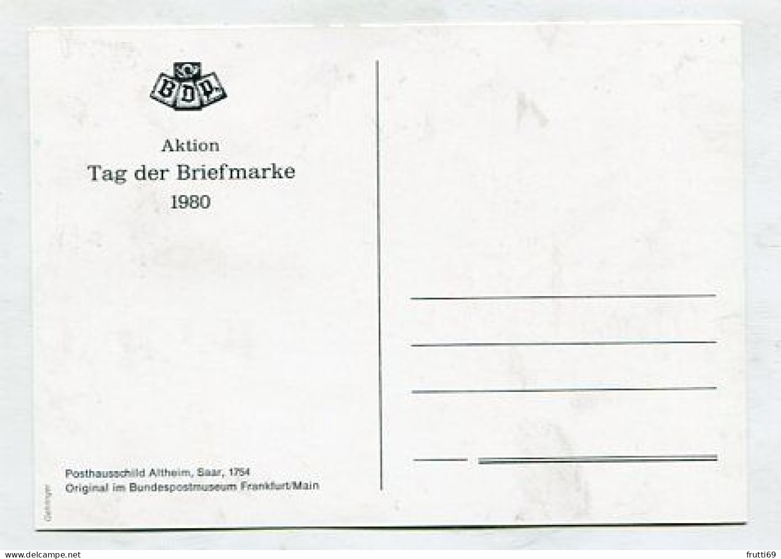 MC 211940 GERMANY - 1980 - Tag Der Briefmarke - 1961-1980