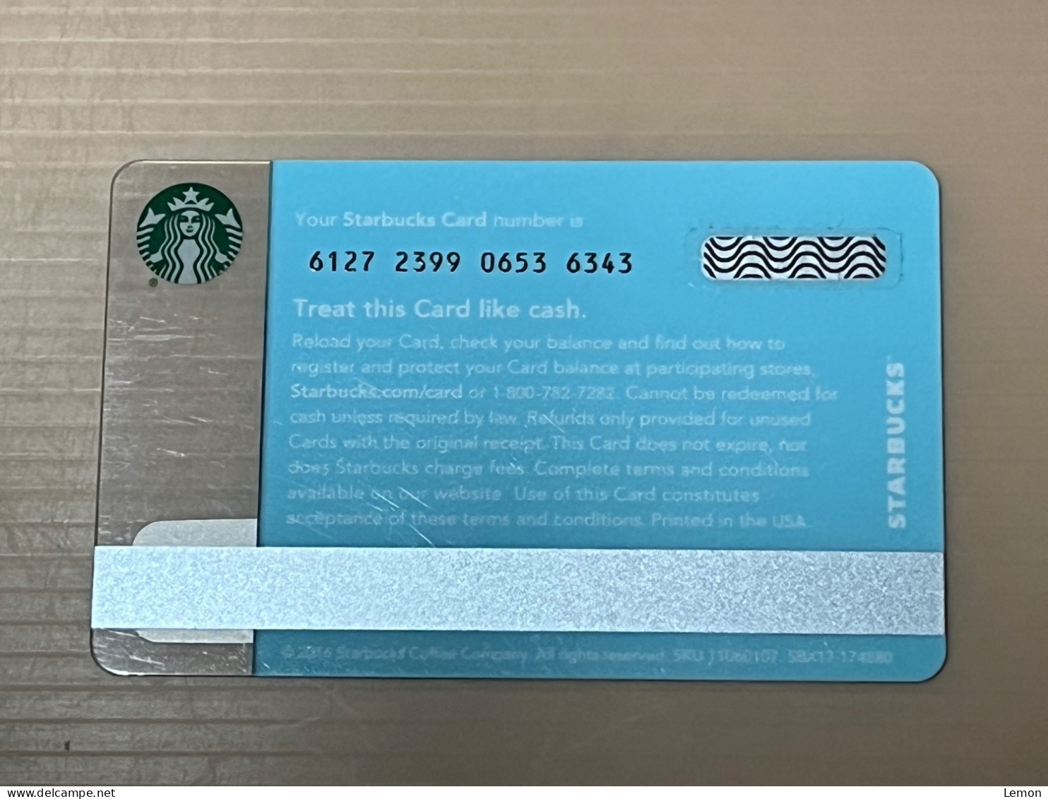 Singapore STARBUCKS Coffee Gift Card, Set Of 1 Used Card - Singapore