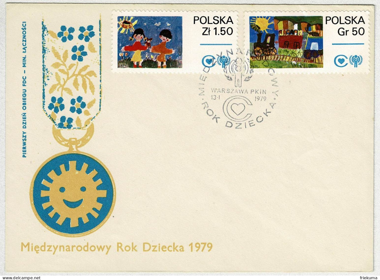 Polen / Polska 1979, FDC Jahr Des Kindes / Année De L'enfant / Year Of The Child, Kinderzeichnungen - Otros & Sin Clasificación