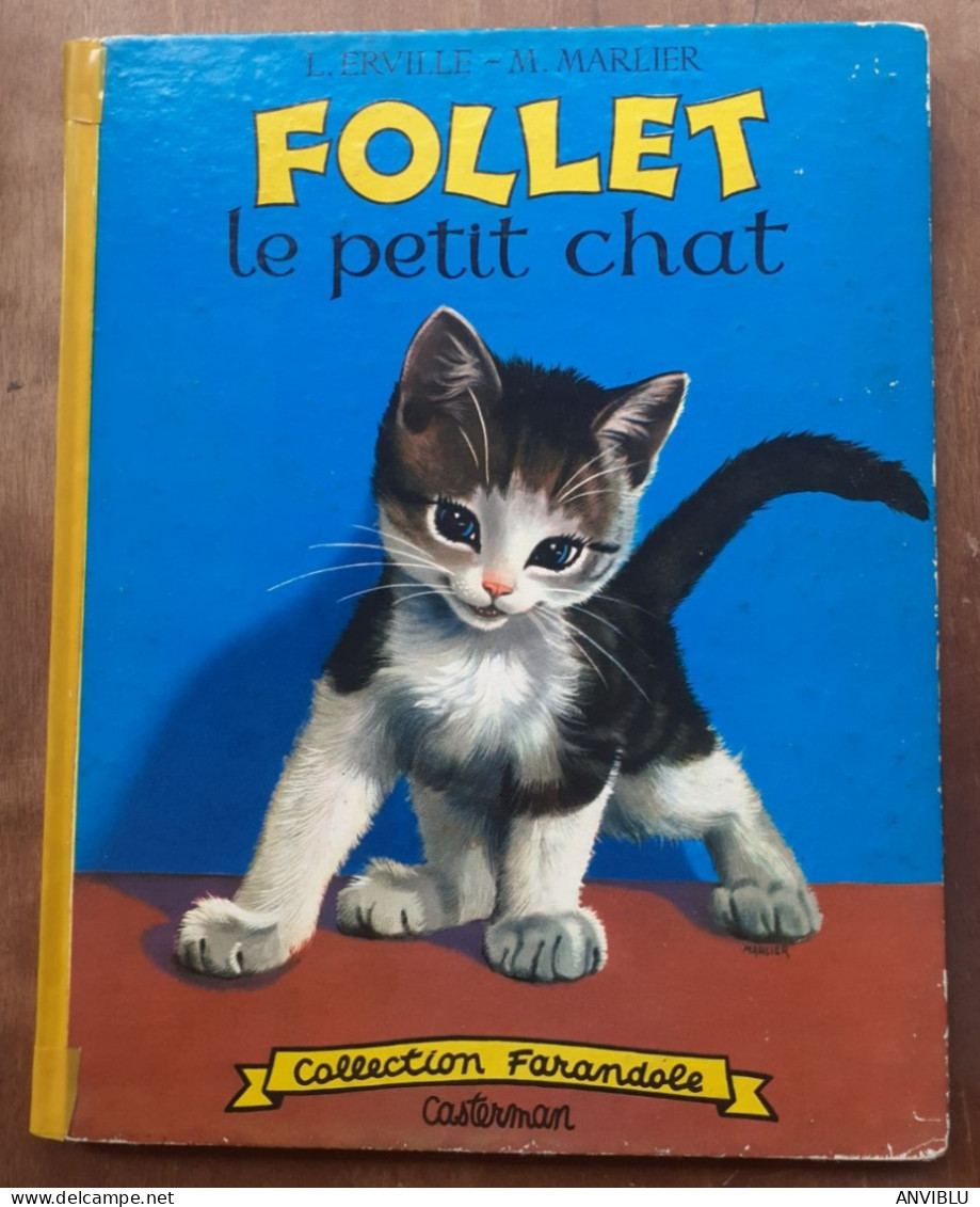 L. Erville Et M. Marlier - Follet Le Petit Chat - Collection Farandole - Casterman - ( 1958 ) . - Entiers Postaux