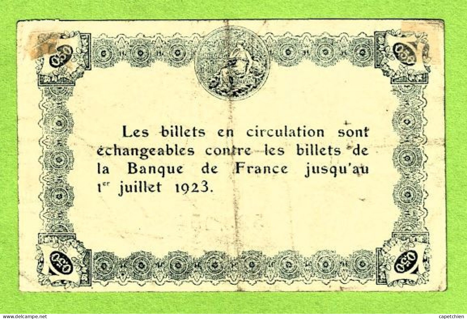 FRANCE / CHAMBRE De COMMERCE D'EPINAL / 50 CENTIMES / 29 MAI 1920  / N° 533251 - Cámara De Comercio