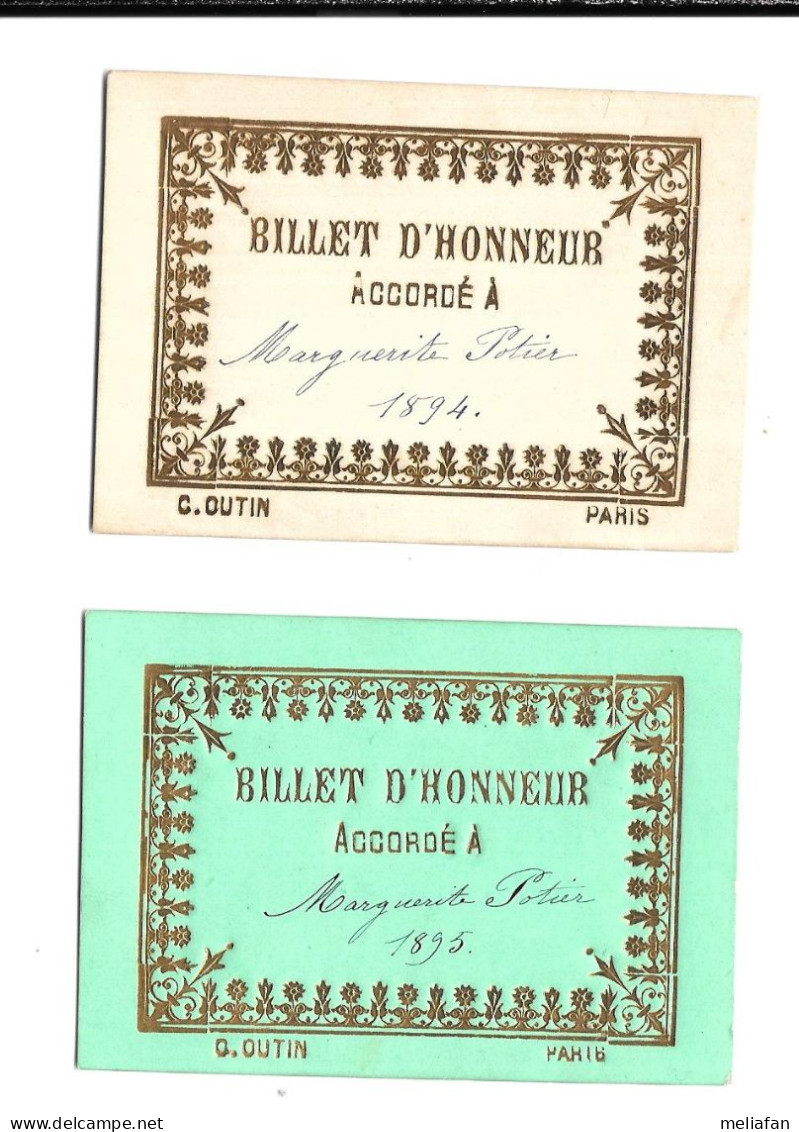 KB652 - BILLETS D'HONNEUR 1894 1895 - Lottery Tickets