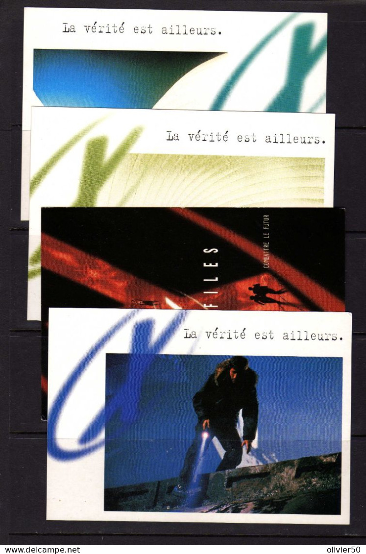 France - (1998) -  4 CP The X Files Le Film - Neufs - PAP: Sonstige (1995-...)