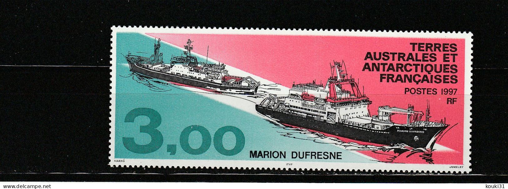 TAAF YT 215 ** : Bateau Marion Dufresne - 1997 - Unused Stamps