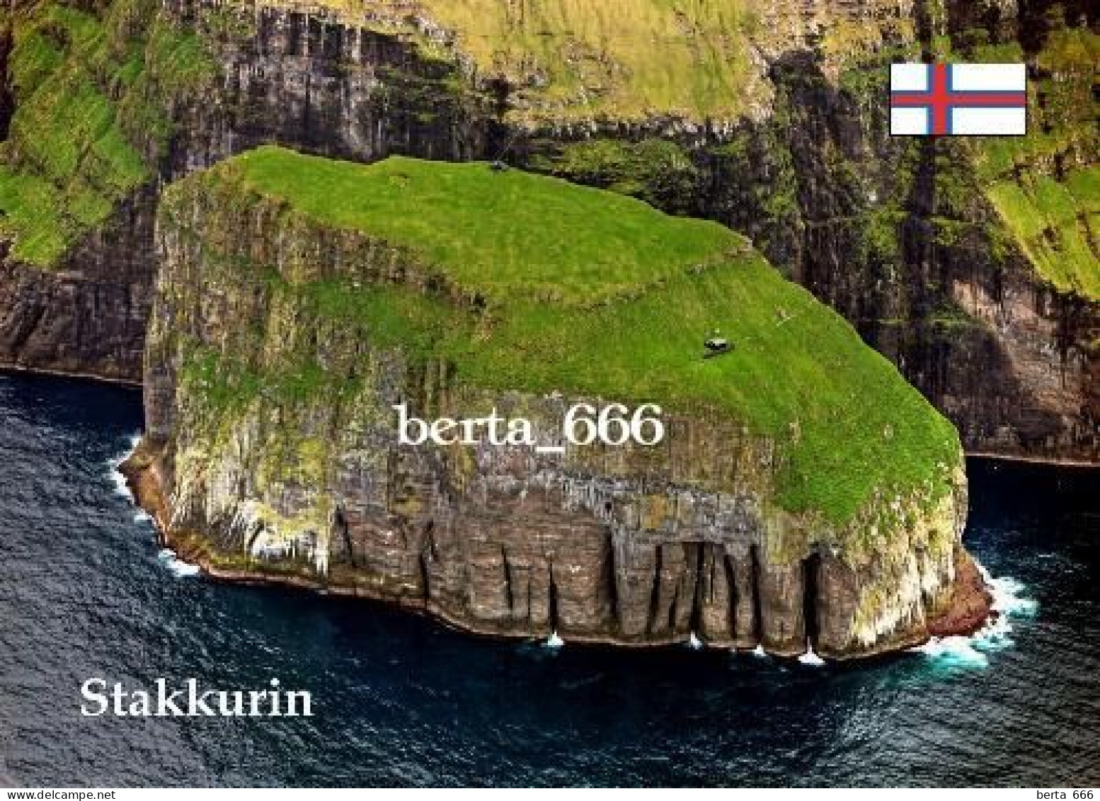 Faroe Islands Stakkurin Seastack New Postcard - Faroe Islands