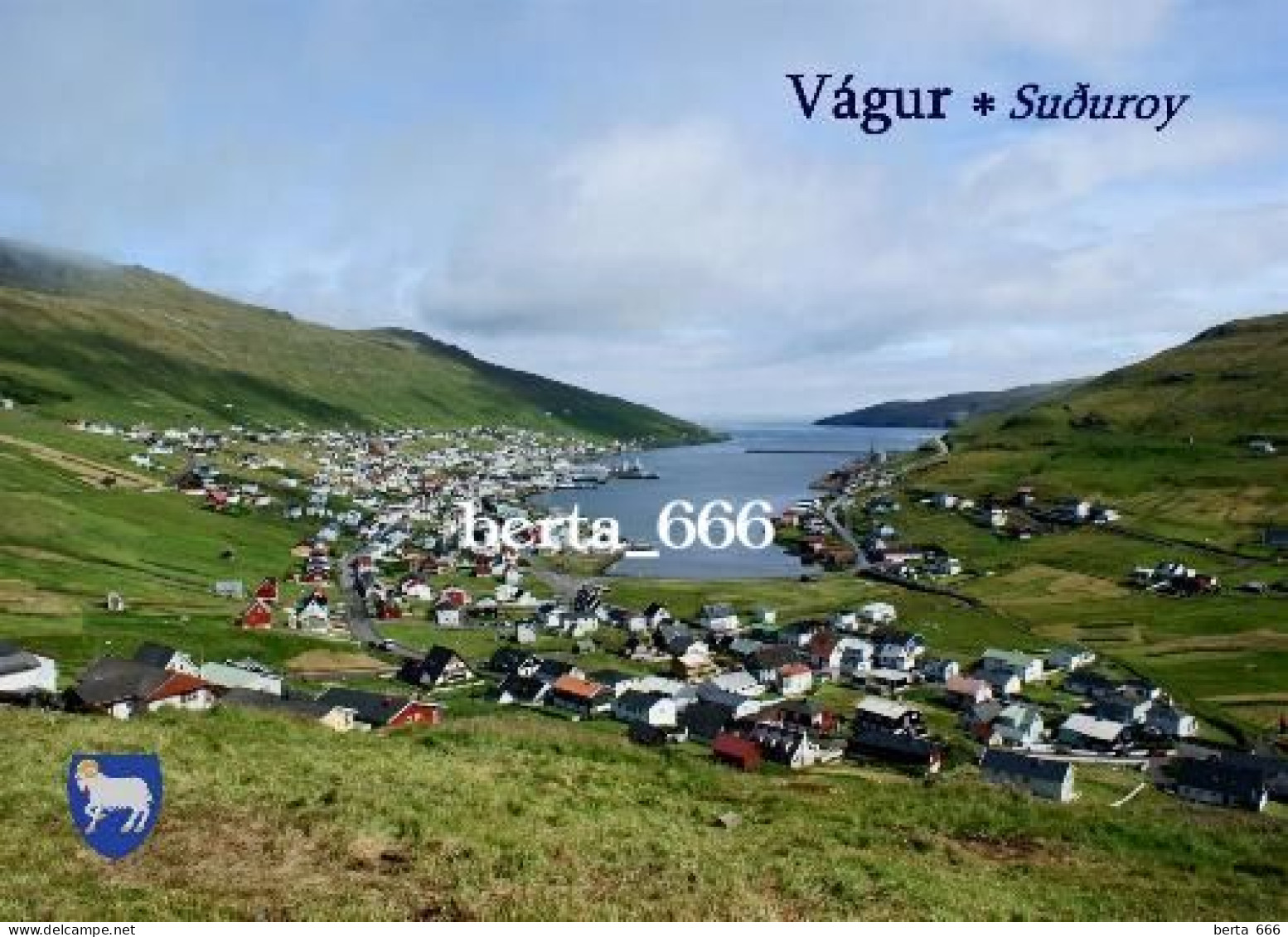 Faroe Islands Vagur New Postcard - Faroe Islands