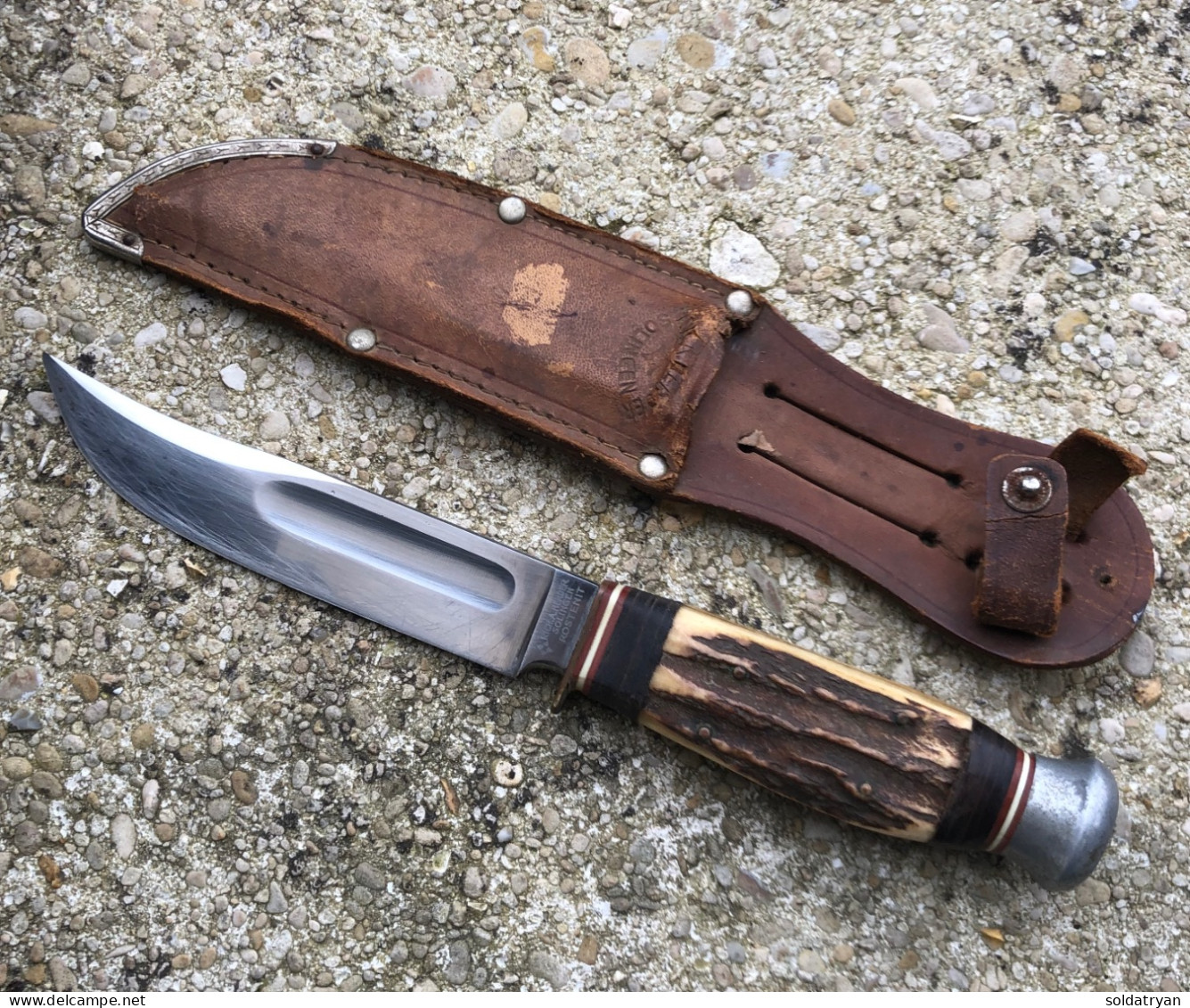 Couteau Poignard Chasse Richard Abraham Herder, Solingen RICH. A. HERDER 1930 - 1950 Ww2 Allemand - Knives/Swords