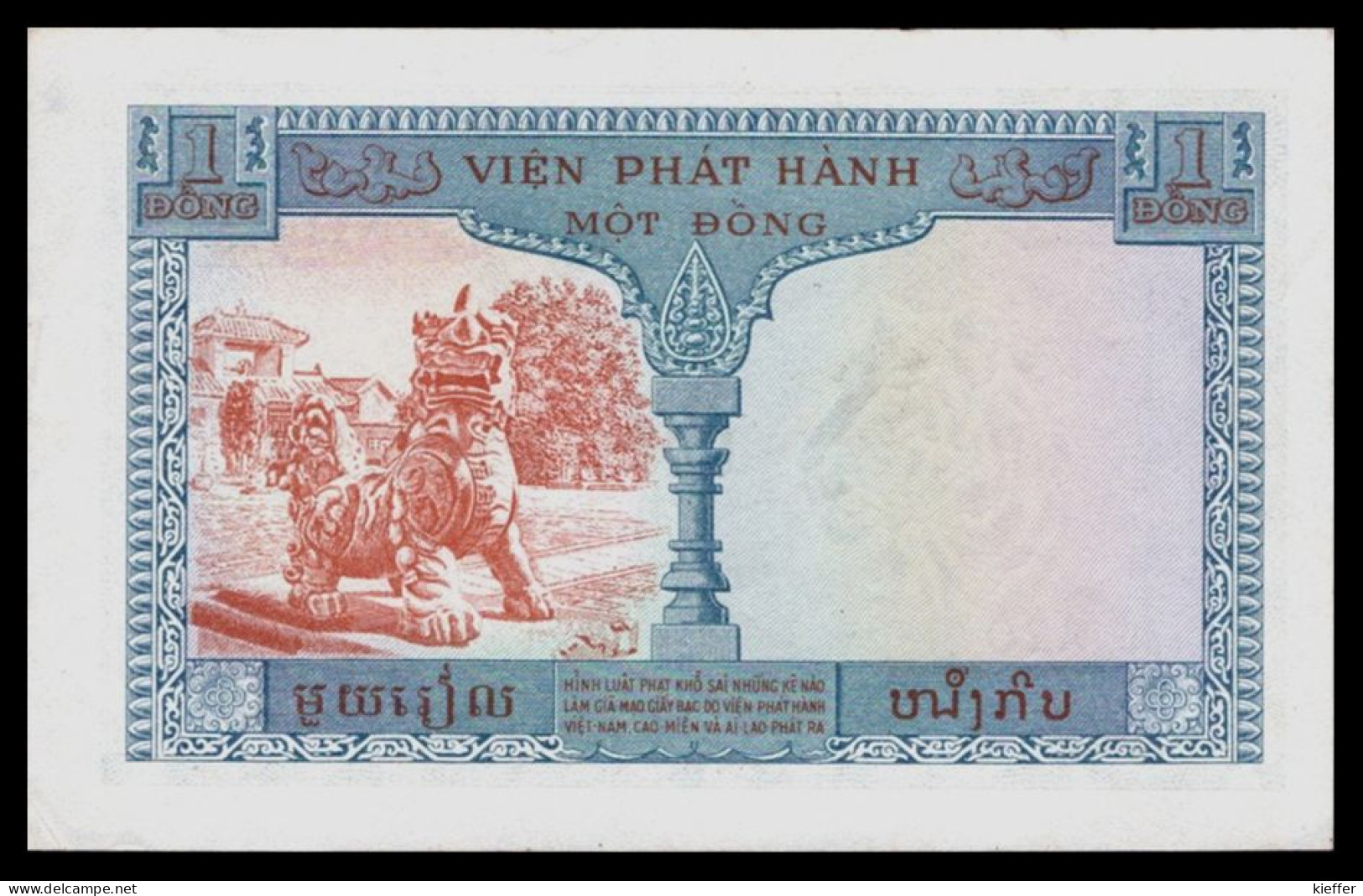 INDOCHINE - VIETNAM - Etats CAMBODGE LAOS VIETNAM - 1 Piastre - 1954 - P 105 - A20 - SPL - Indochina