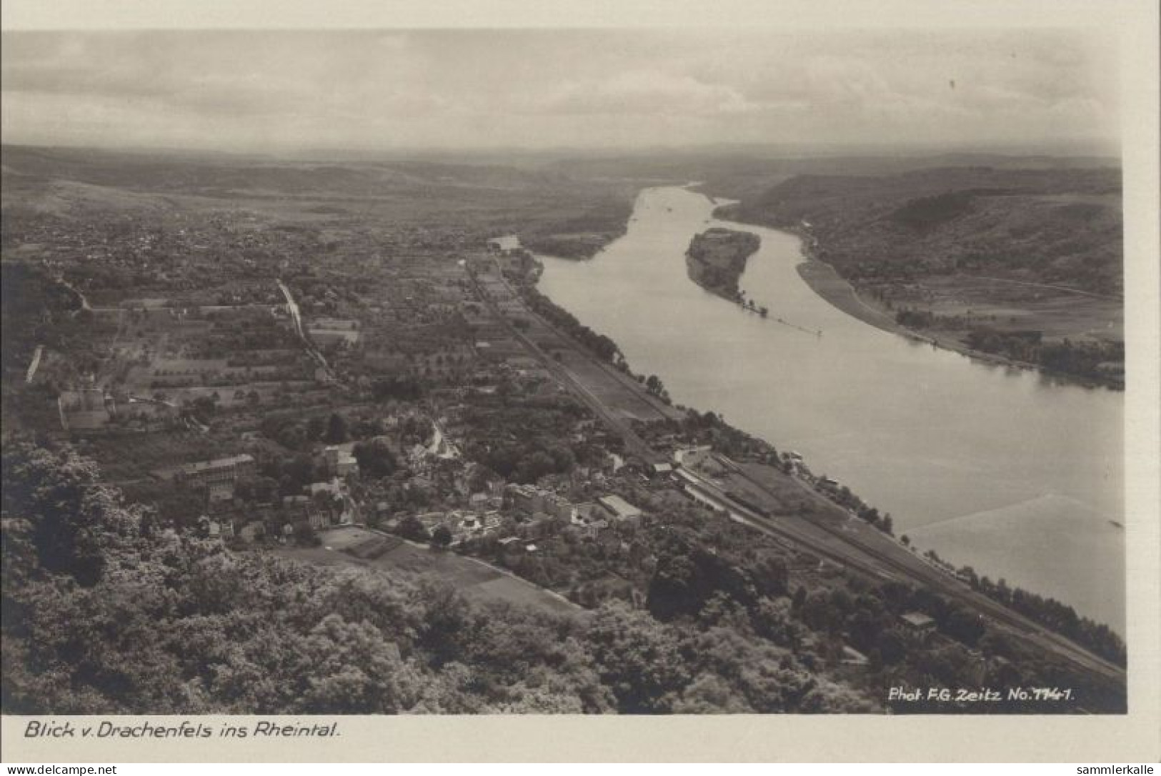 128403 - Drachenfels - Blick Zum Rhein - Drachenfels