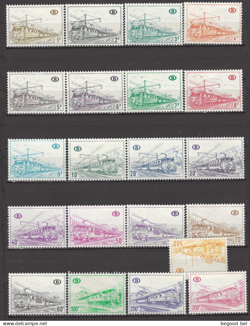 BELGIUM - 1968 - MNH/*** LUXE -  COB TR378B2-398B2  - Lot 25990 - COTE 445 EUR - Mint