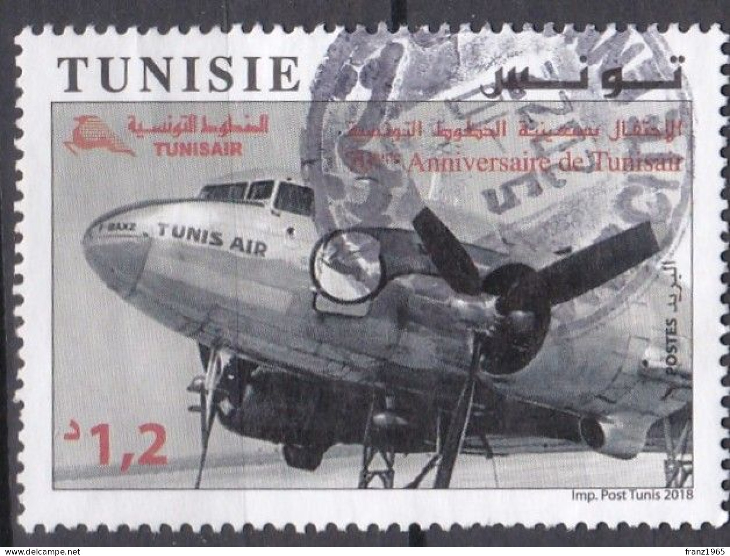 70 Years Tunisair - 2018 - Tunisia (1956-...)