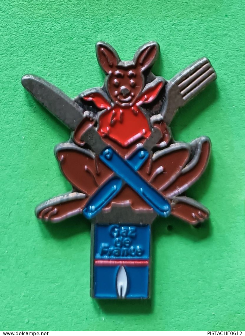 Pin's EDF GDF Gaz De France Kangourou - EDF GDF