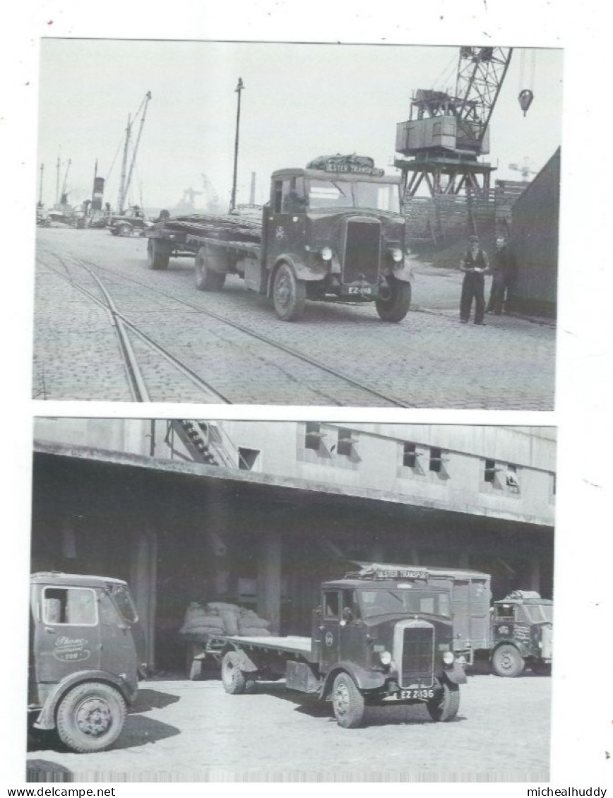 2 POSTCARDS UK COMMERCIAL VEHICLES IN ULSTER - Camions & Poids Lourds