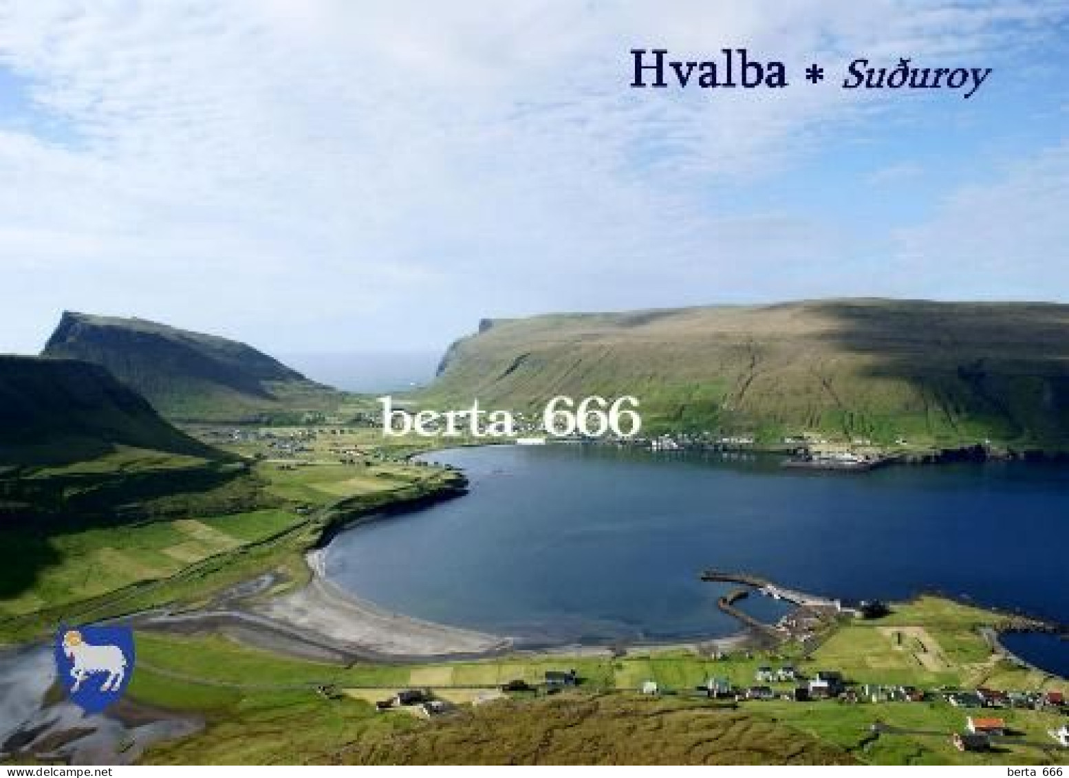 Faroe Islands Suduroy Hvalba New Postcard - Islas Feroe