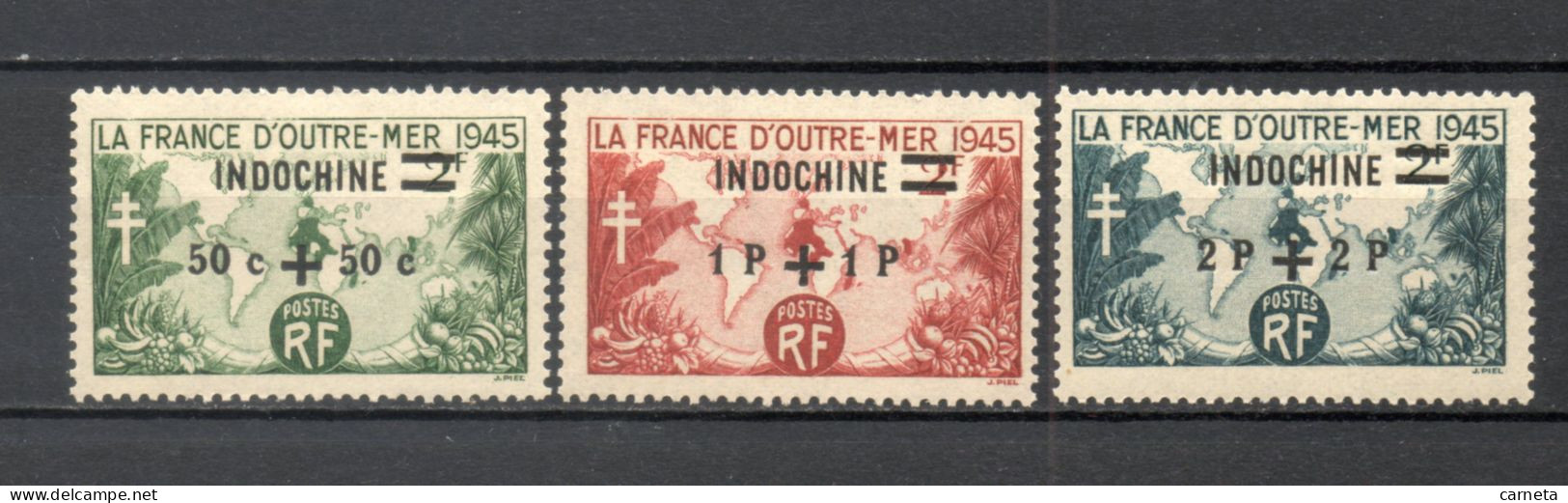 INDOCHINE  N° 296 à 298   NEUFS SANS CHARNIERE  COTE 2.60€    FRANCE D'OUTREMER - Unused Stamps