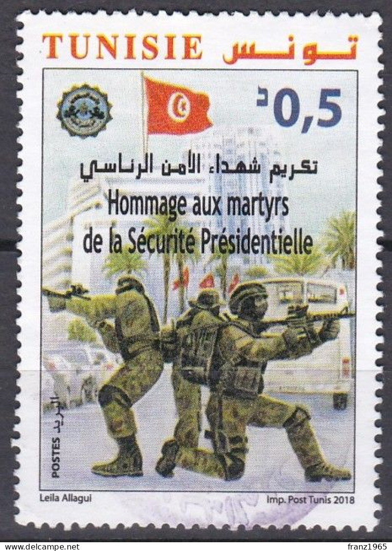 Honoring The Martyrs Of The Presidential Security - 2018 - Tunisia (1956-...)