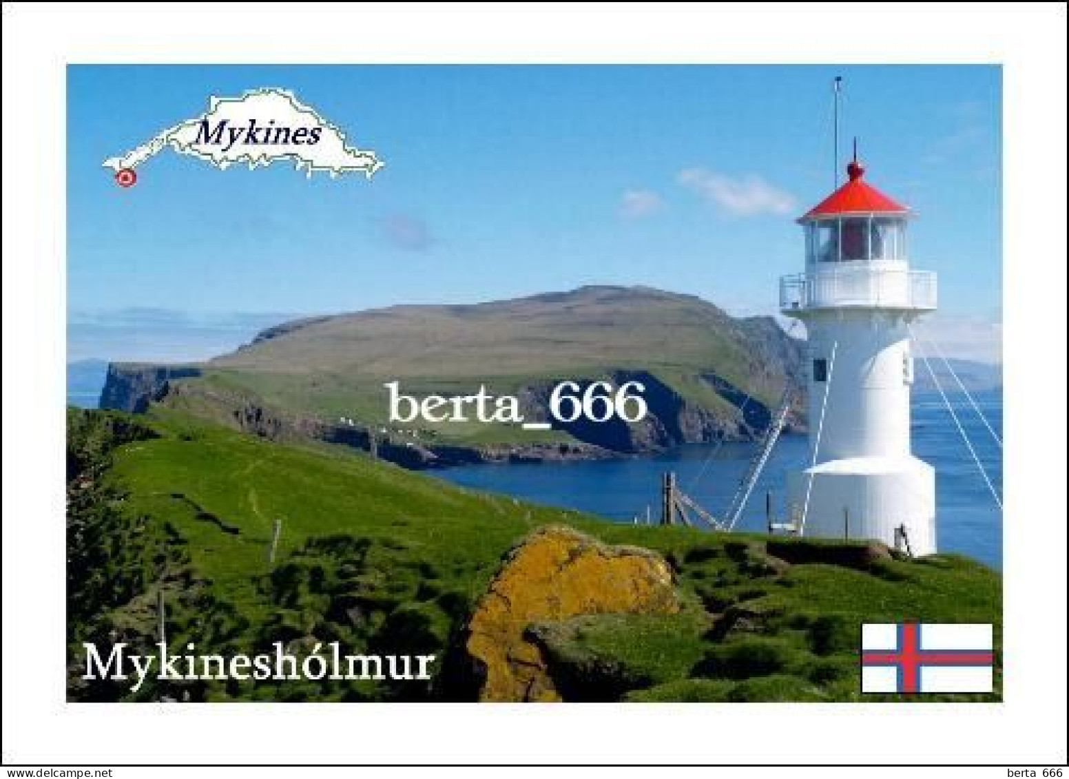 Faroe Islands Mykinesholmur Lighthouse New Postcard - Isole Faroer