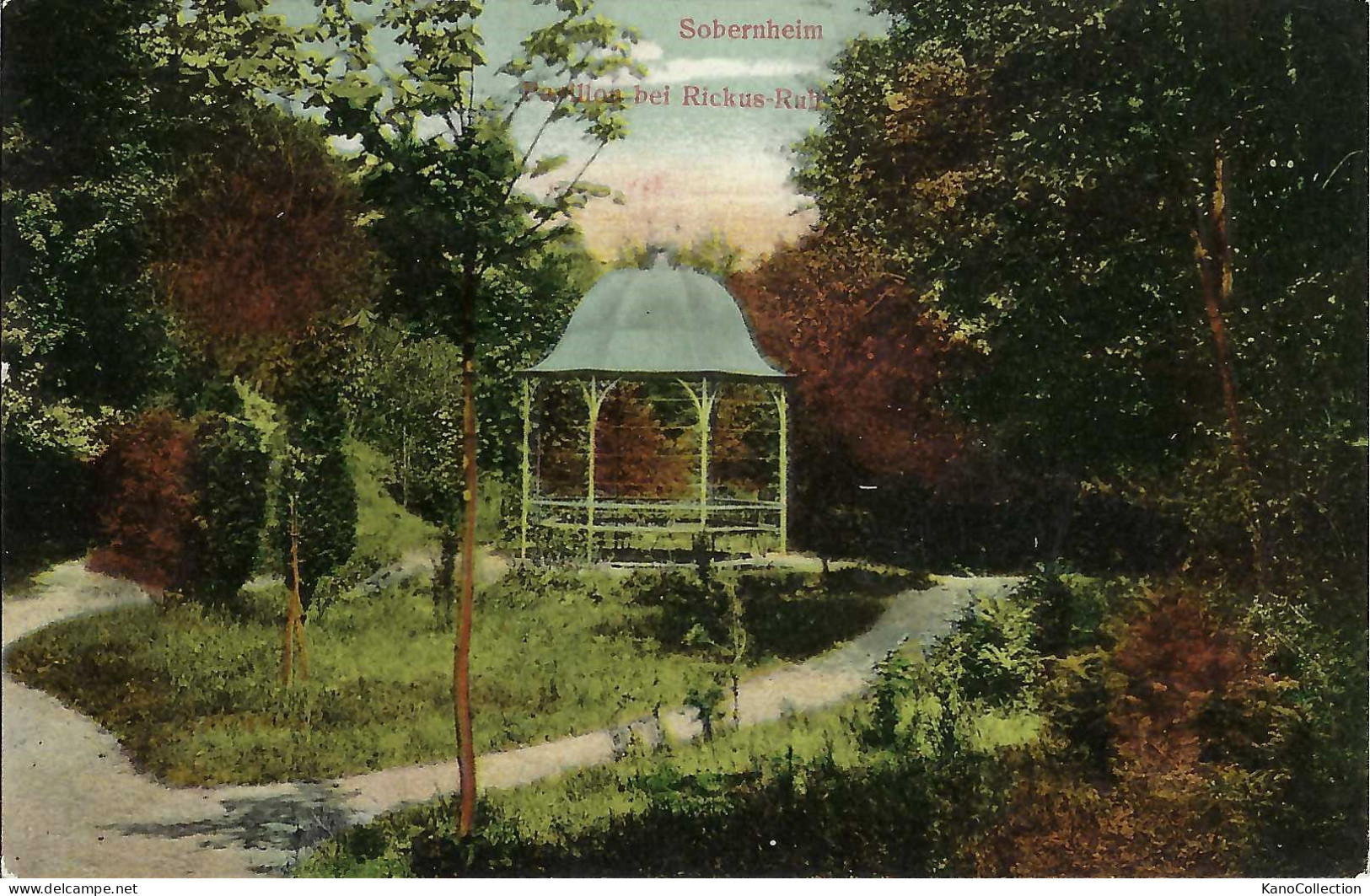 Sobernheim, Pavillon Bei Rickus-Ruh, Gelaufen 1916 - Bad Sobernheim