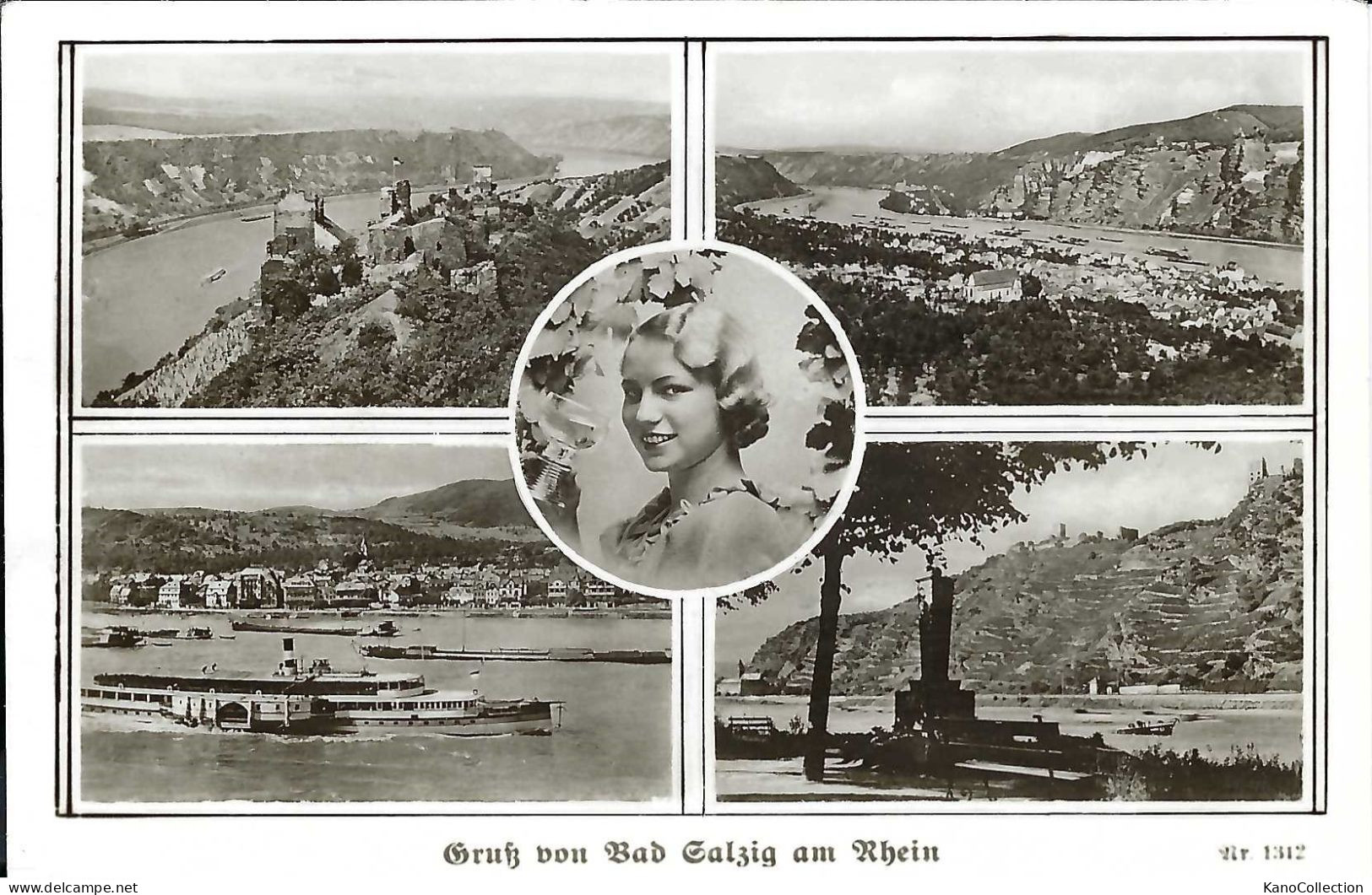Gruß Von Bad Salzig Am Rhein, Gelaufen 1955 - Boppard