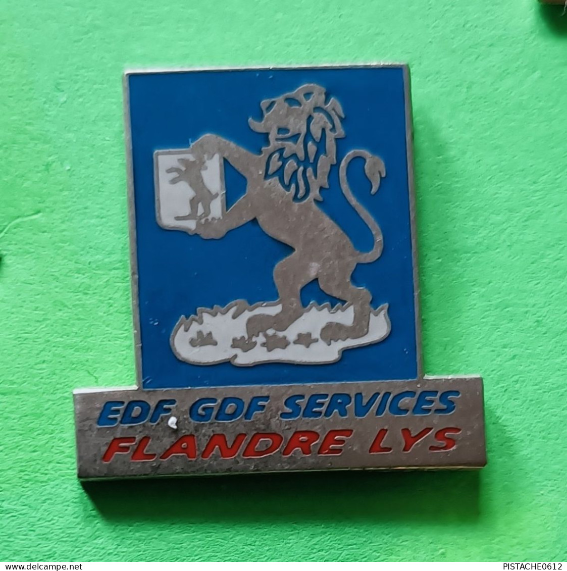 Pin's EDF-GDF Flandre Lys Lion - EDF GDF