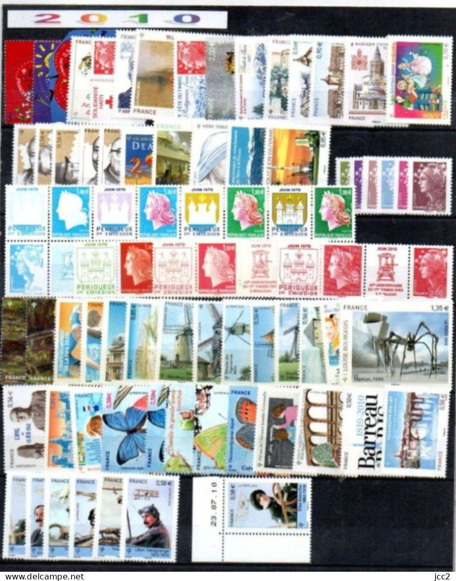 FRANCE - 2010** ANNEE COMPLETE- 98 Timbres - 2010-2019