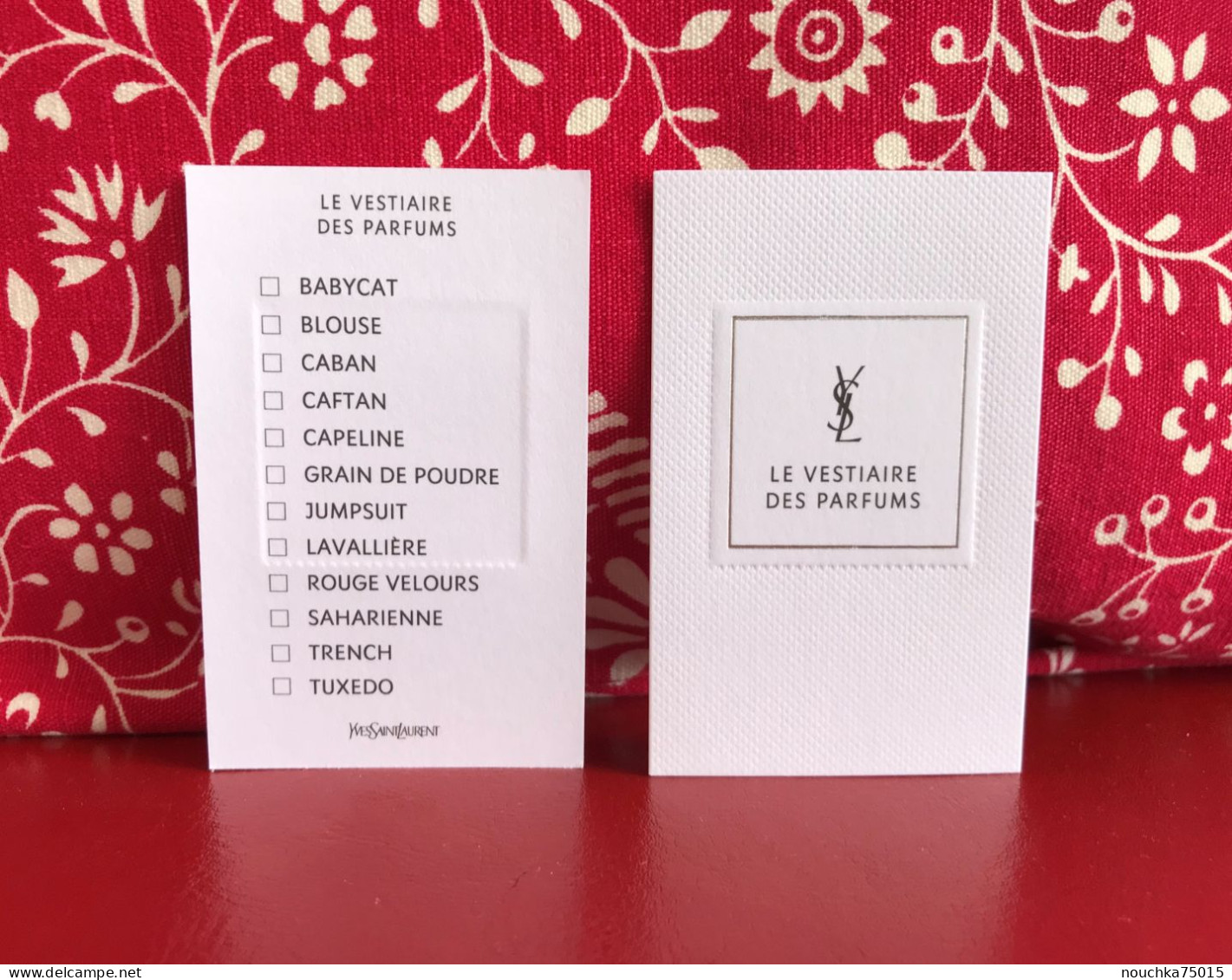 YSL (Yves Saint Laurent) - Le Vestiaire Des Parfums, Collection D'origine, Carte Multichoix (collection Complétée) - Profumeria Moderna (a Partire Dal 1961)