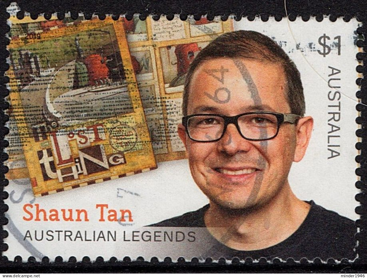 AUSTRALIA 2019 $1 Multicoloured, Australian Legends Of Children’s Literature-Shaun Tan Used - Gebraucht