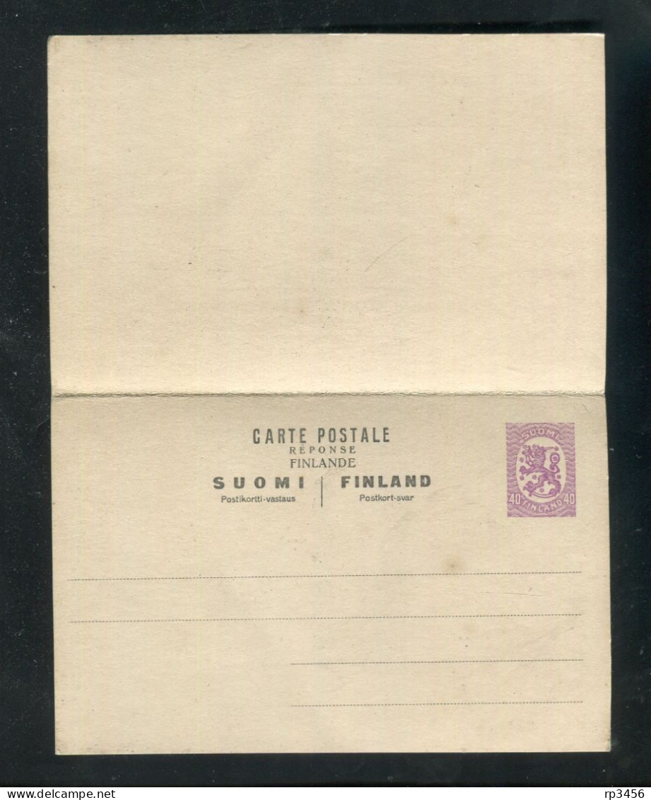 "FINNLAND" 1920, Postkarte Mit Antwortkarte Mi. P 50 ** (R1016) - Entiers Postaux