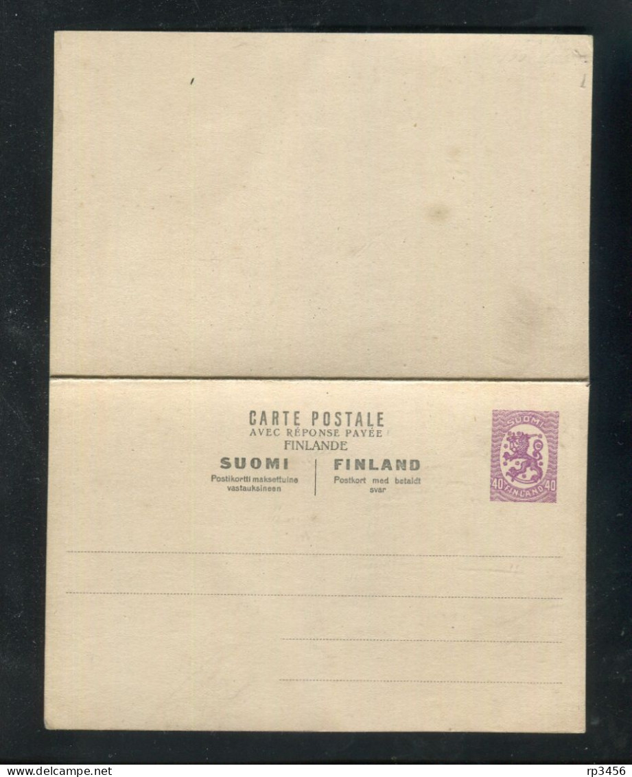 "FINNLAND" 1920, Postkarte Mit Antwortkarte Mi. P 50 ** (R1016) - Interi Postali